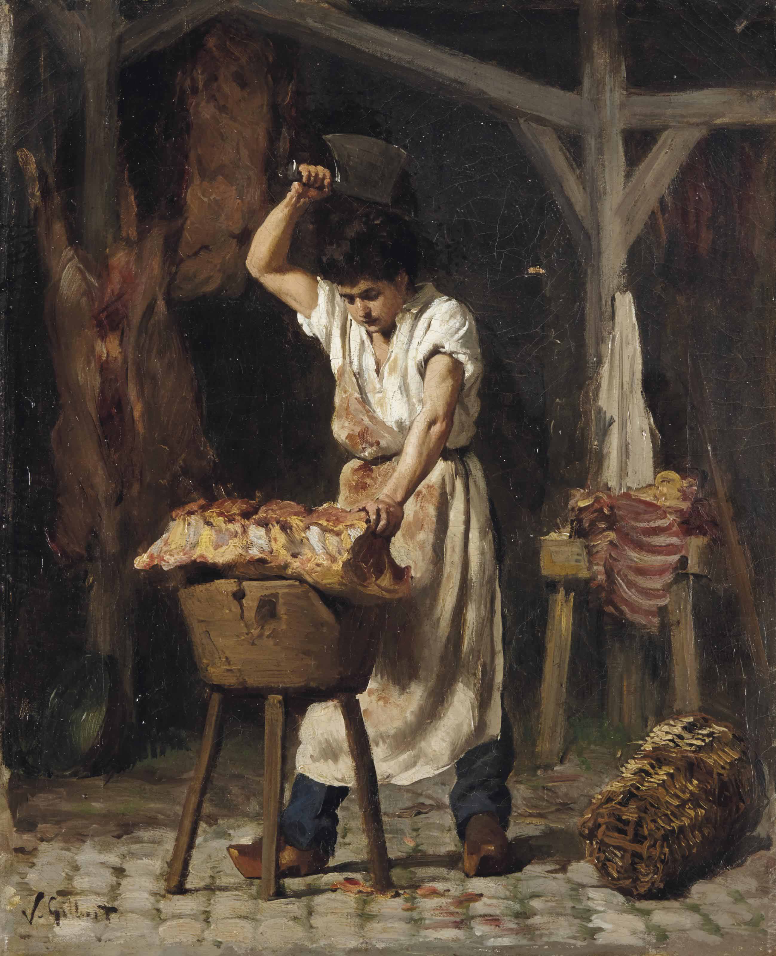 Victor Gabriel Gilbert — Молодой человек, страдающий от мук