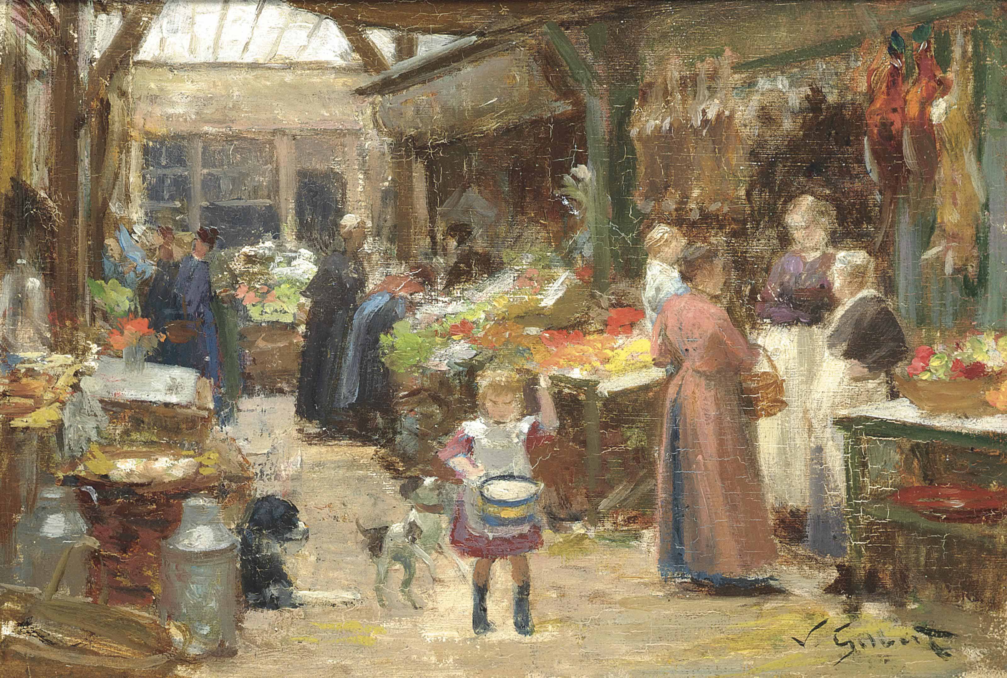 Victor Gabriel Gilbert — Французский продовольственный рынок