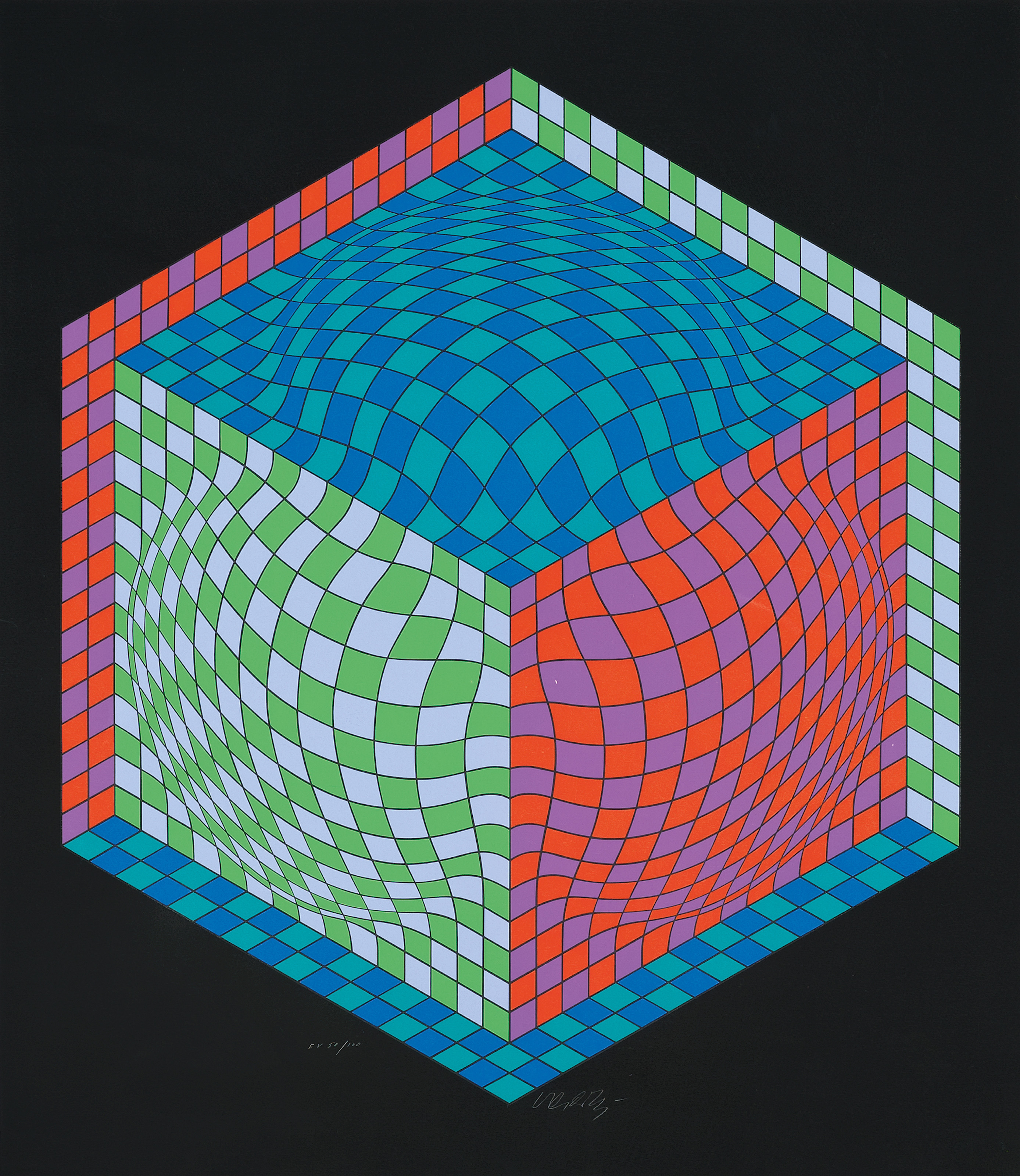 Victor Vasarely — Вице-президент-Чейт 75, изображение 2