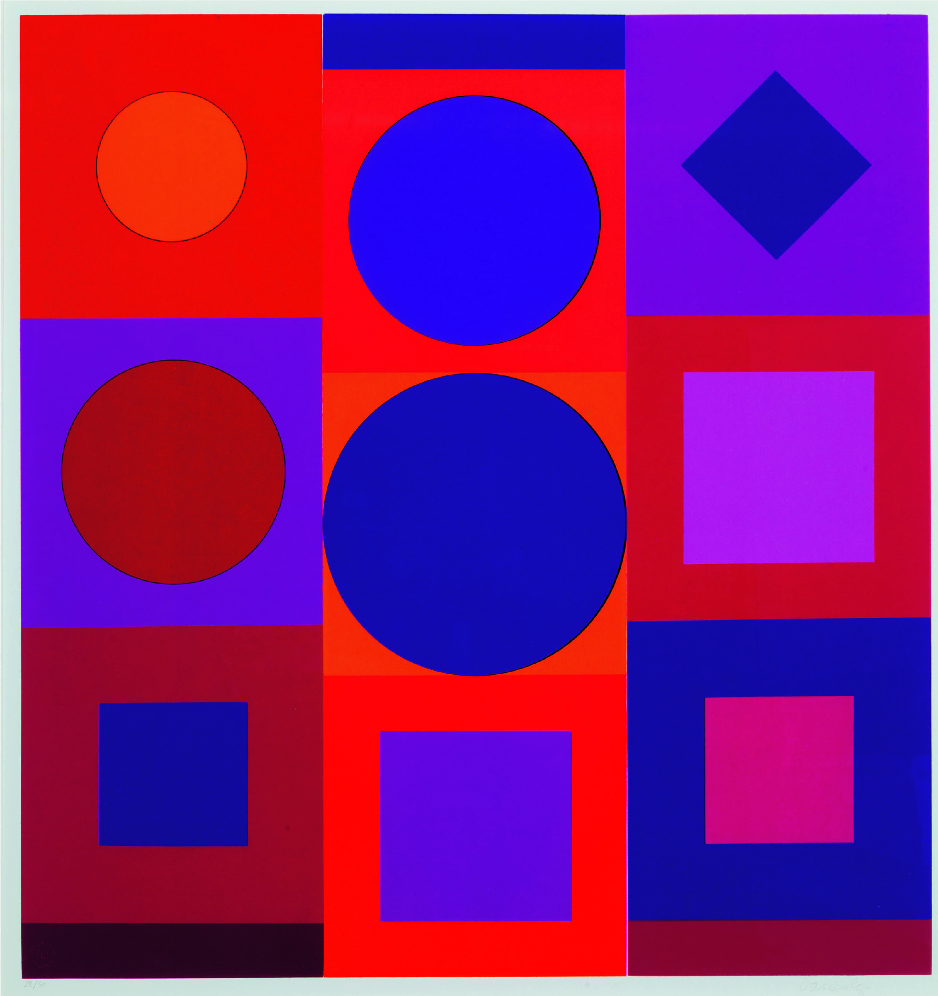 Victor Vasarely — Без названия, изображение 2