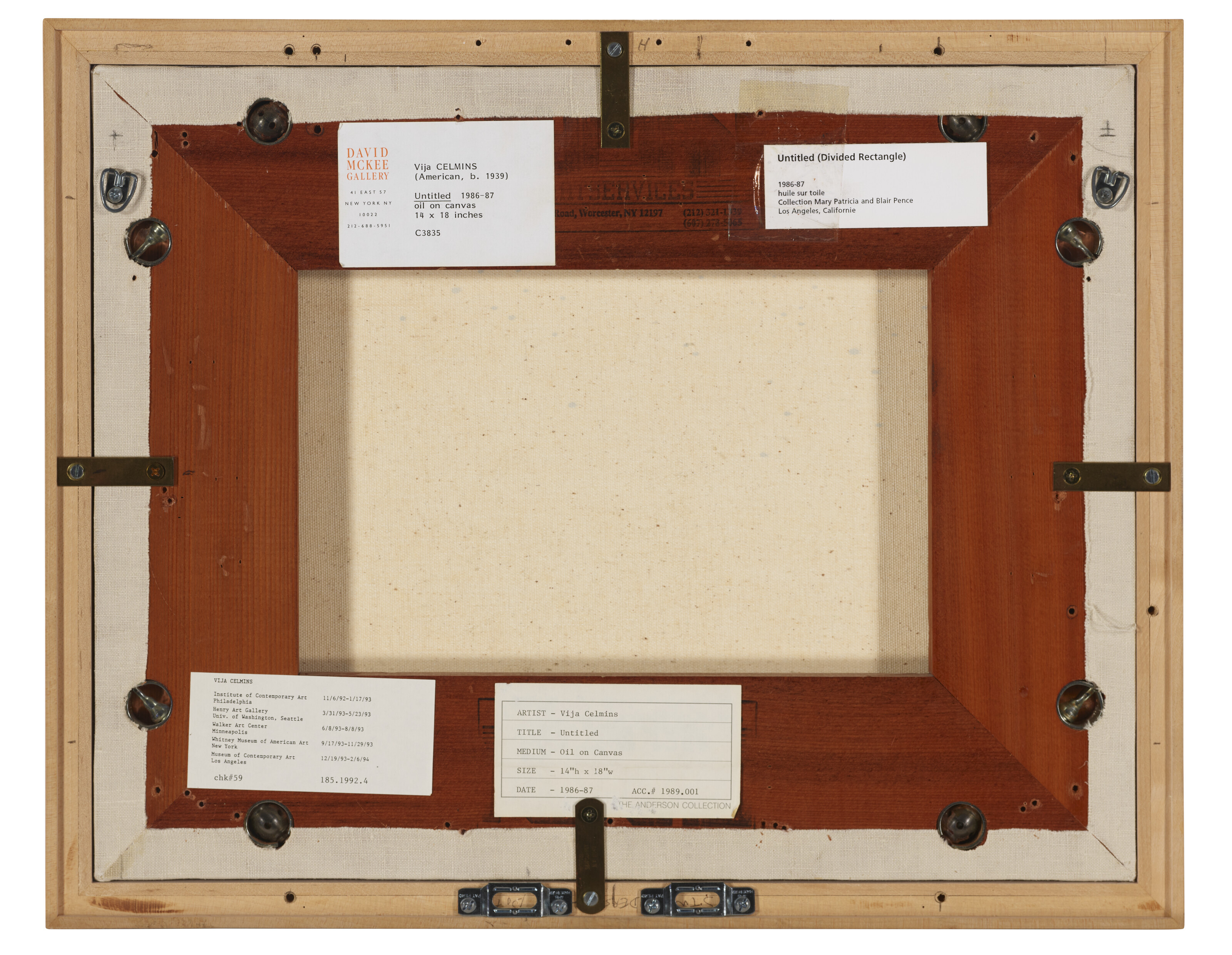 Vija Celmins — Без названия (разделенный прямоугольник), изображение 3