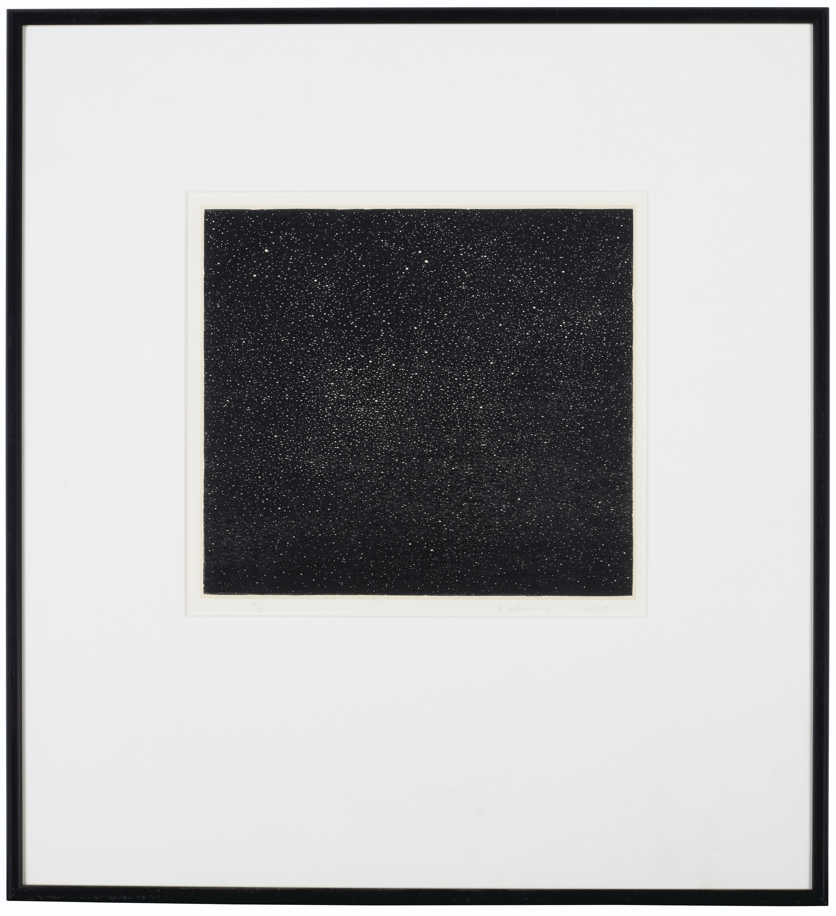 Vija Celmins — Гравюра на дереве "Ночное небо", изображение 2