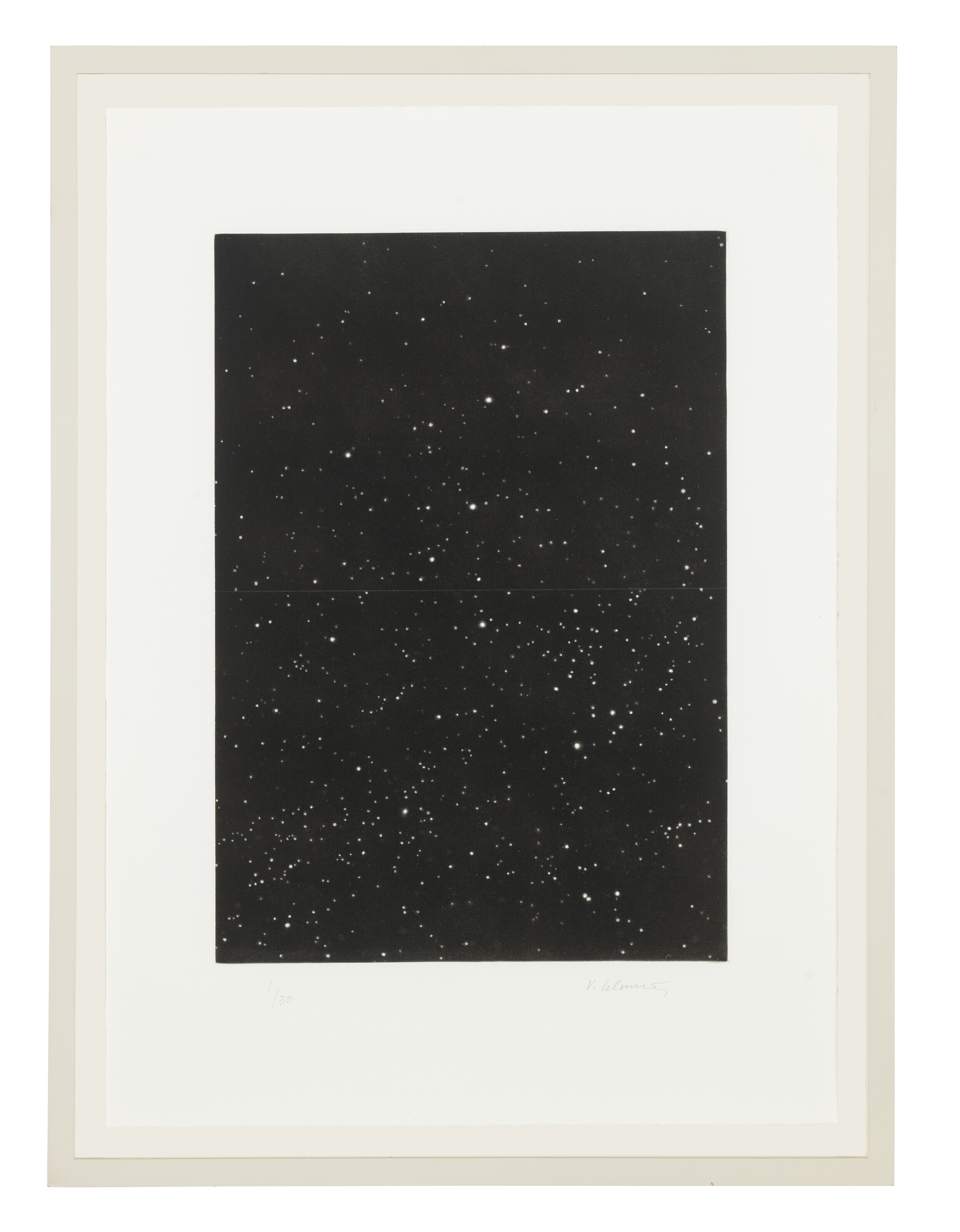 Vija Celmins — Разделенное ночное небо, изображение 2