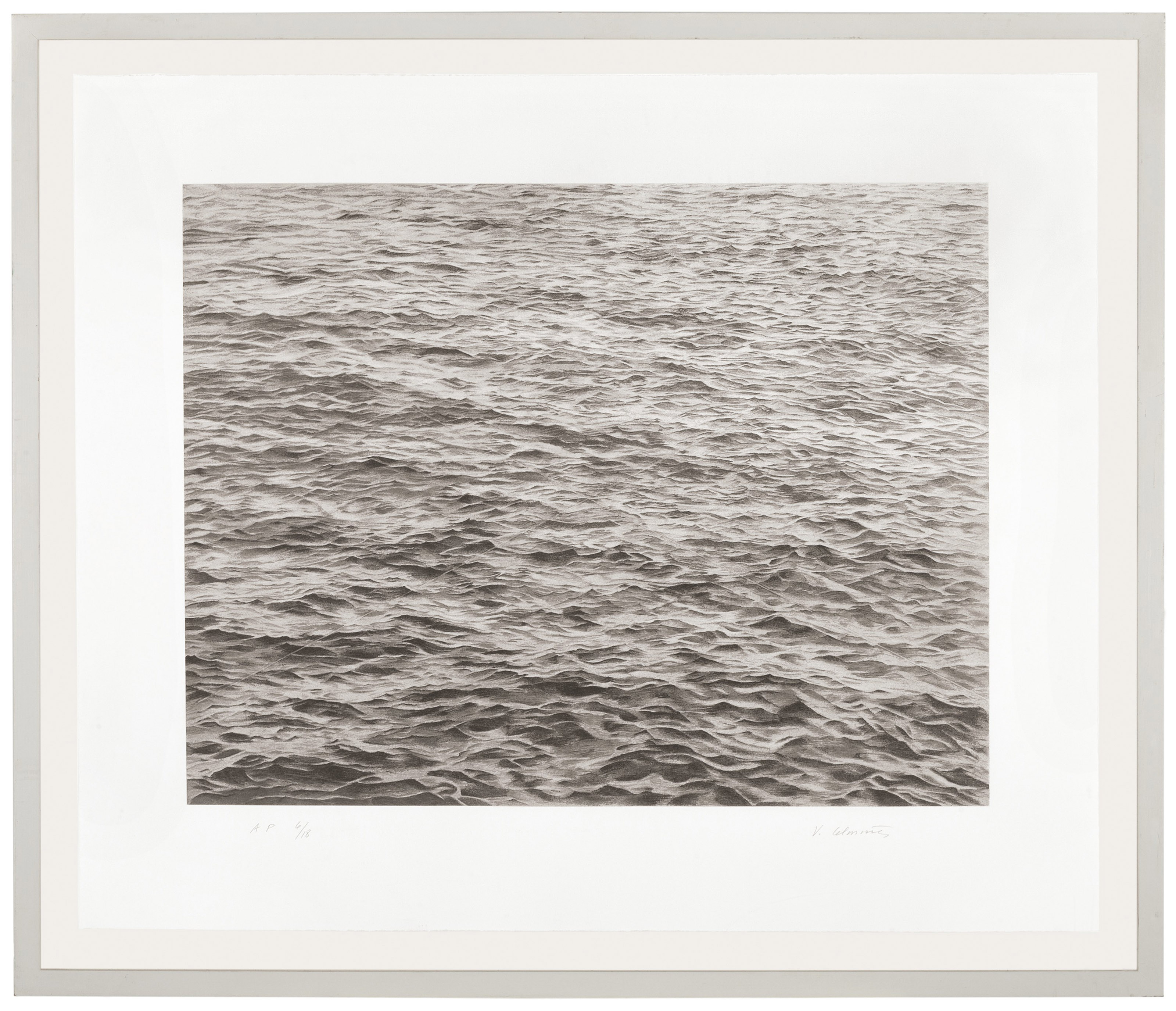 Vija Celmins — Без названия (Океан с крестом №1), изображение 2