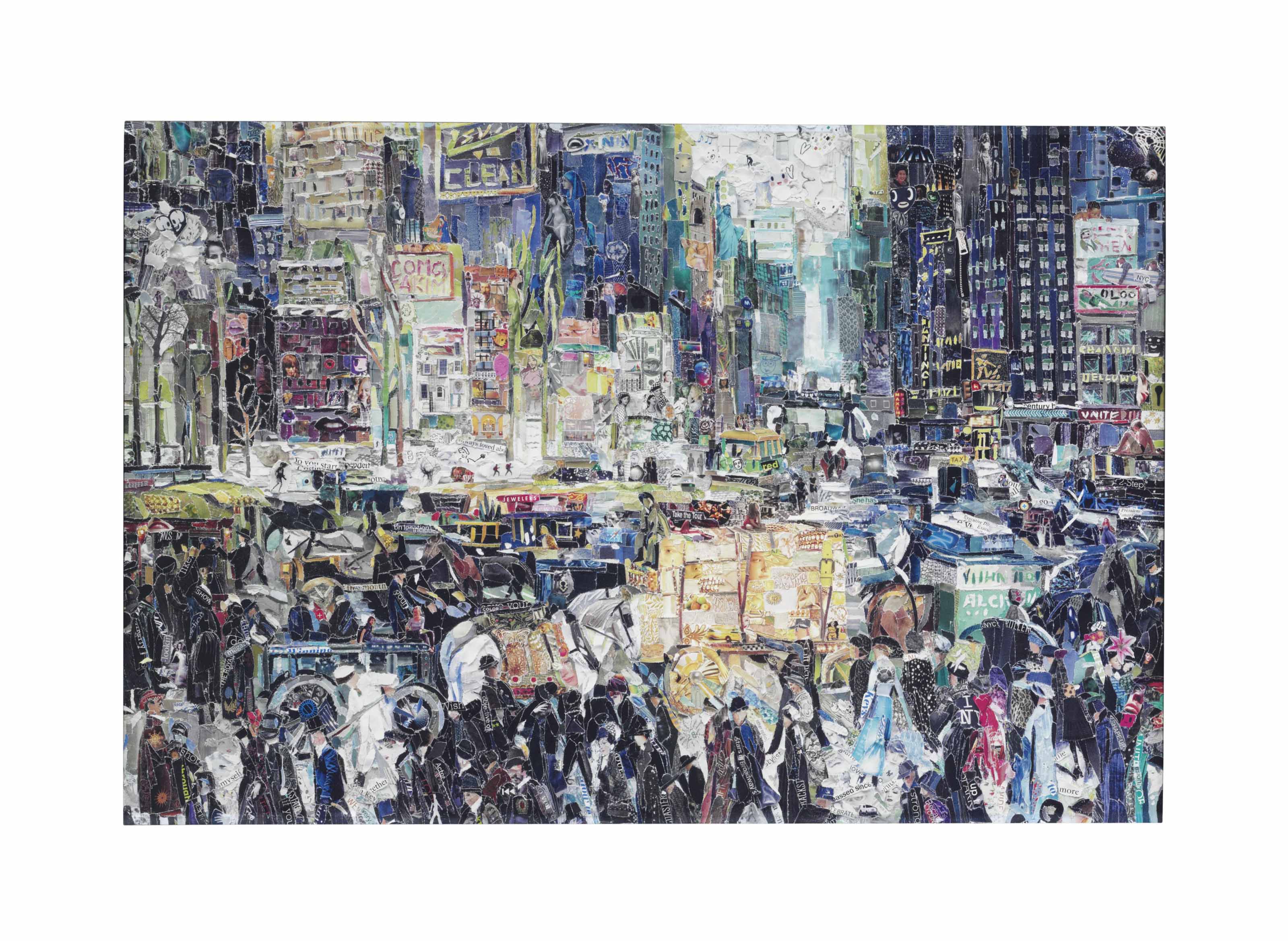 Vik Muniz — Нью-Йорк, в честь Джорджа Беллоуза (фотографии из журналов 2)