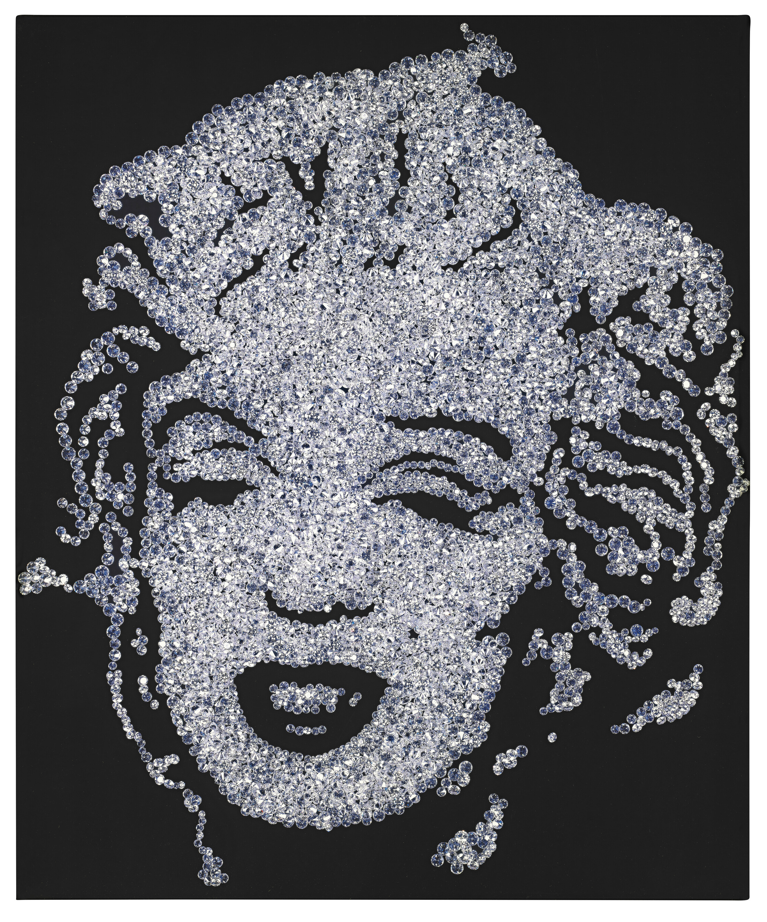 Vik Muniz — Мэрилин Монро (из "Фотографий бриллиантов")