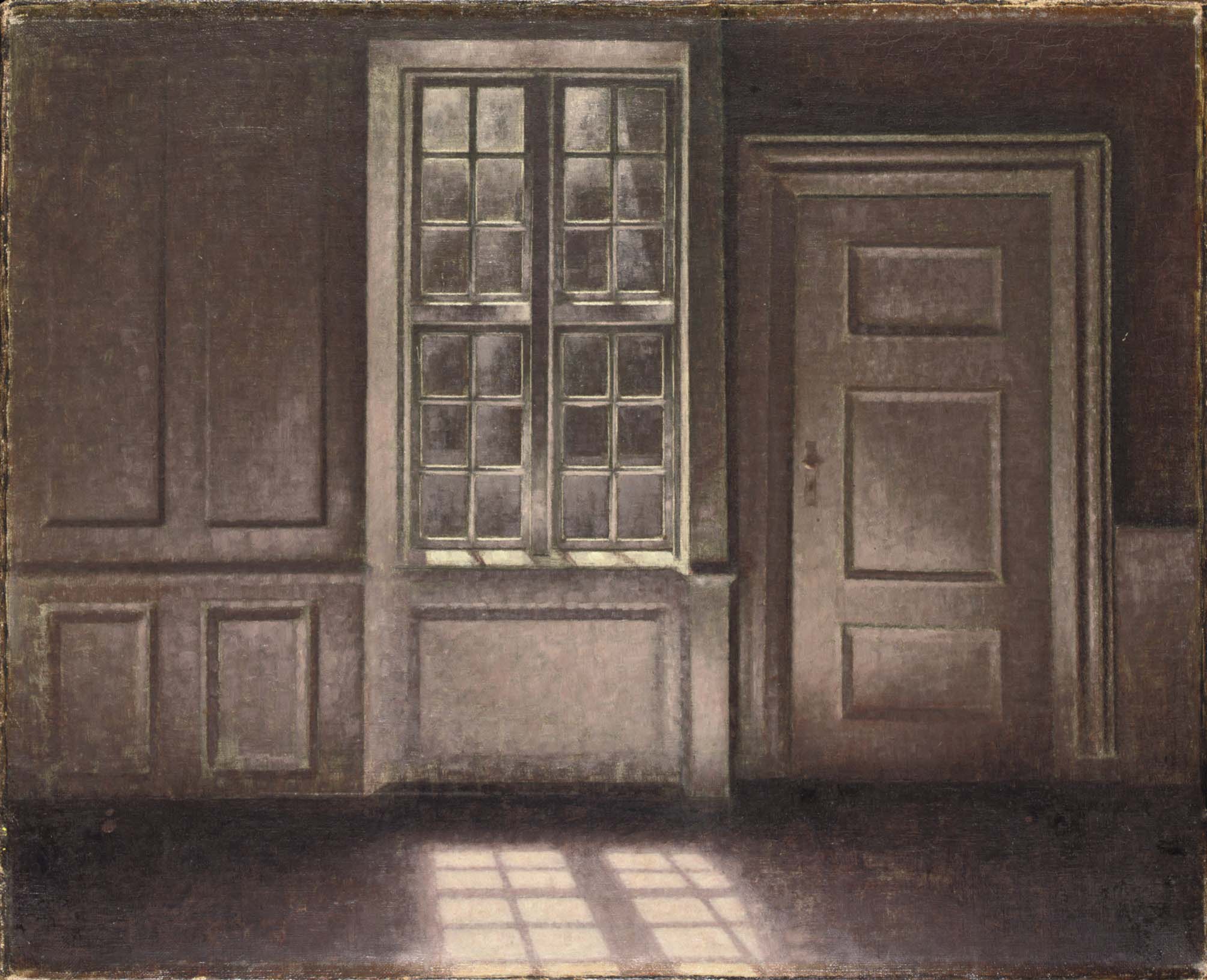 Vilhelm Hammershøi — Залитый солнцем интерьер, Strandgade 30