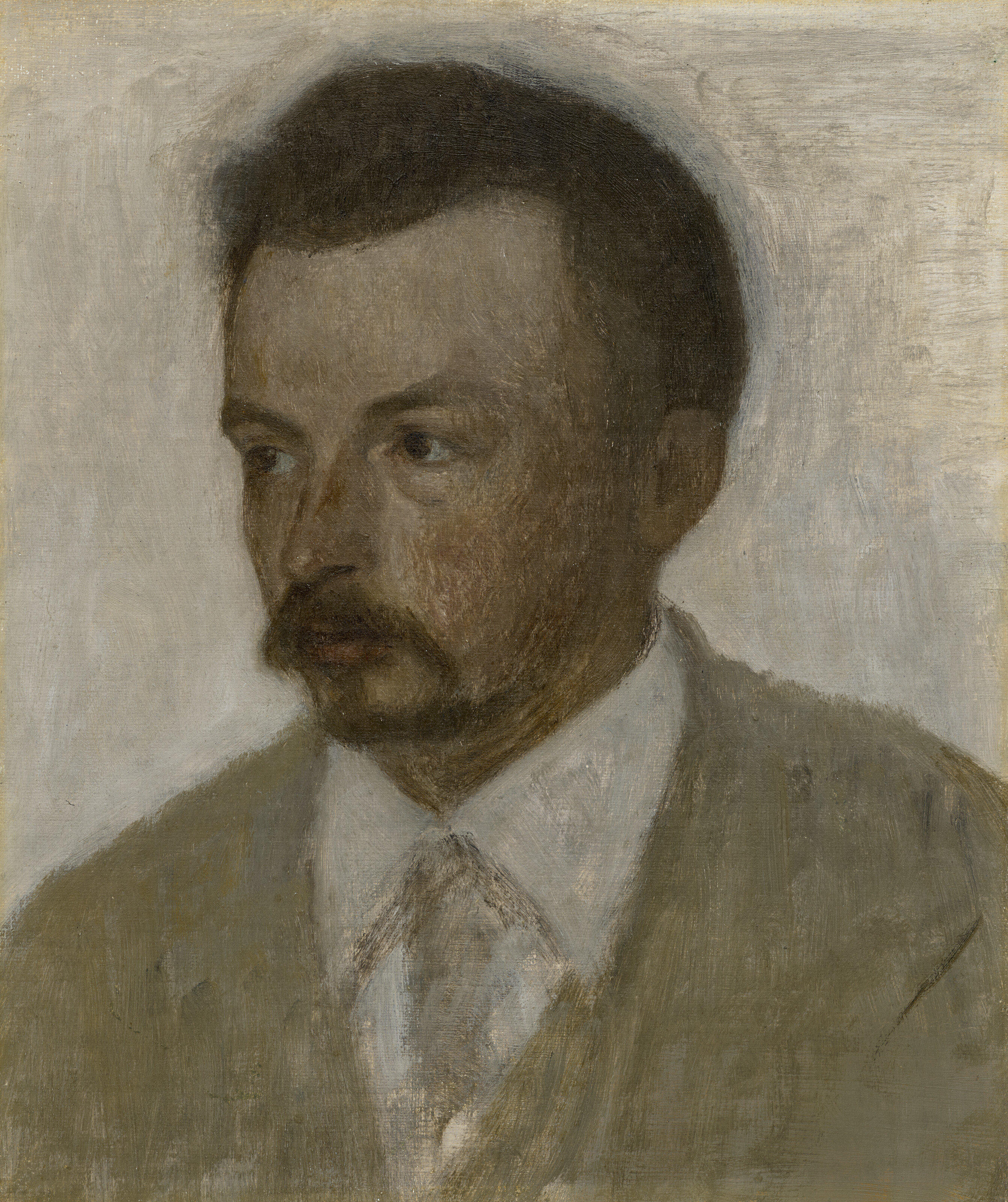 Vilhelm Hammershøi — Selv-portræt (автопортрет)
