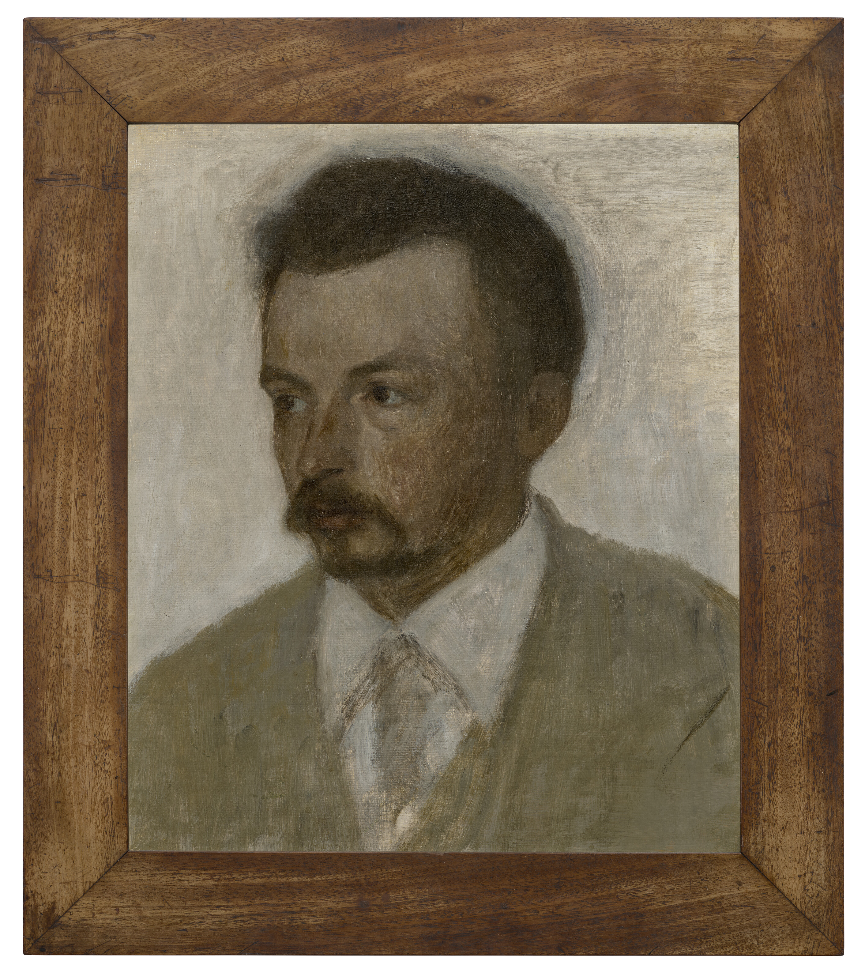 Vilhelm Hammershøi — Selv-portræt (автопортрет), изображение 2