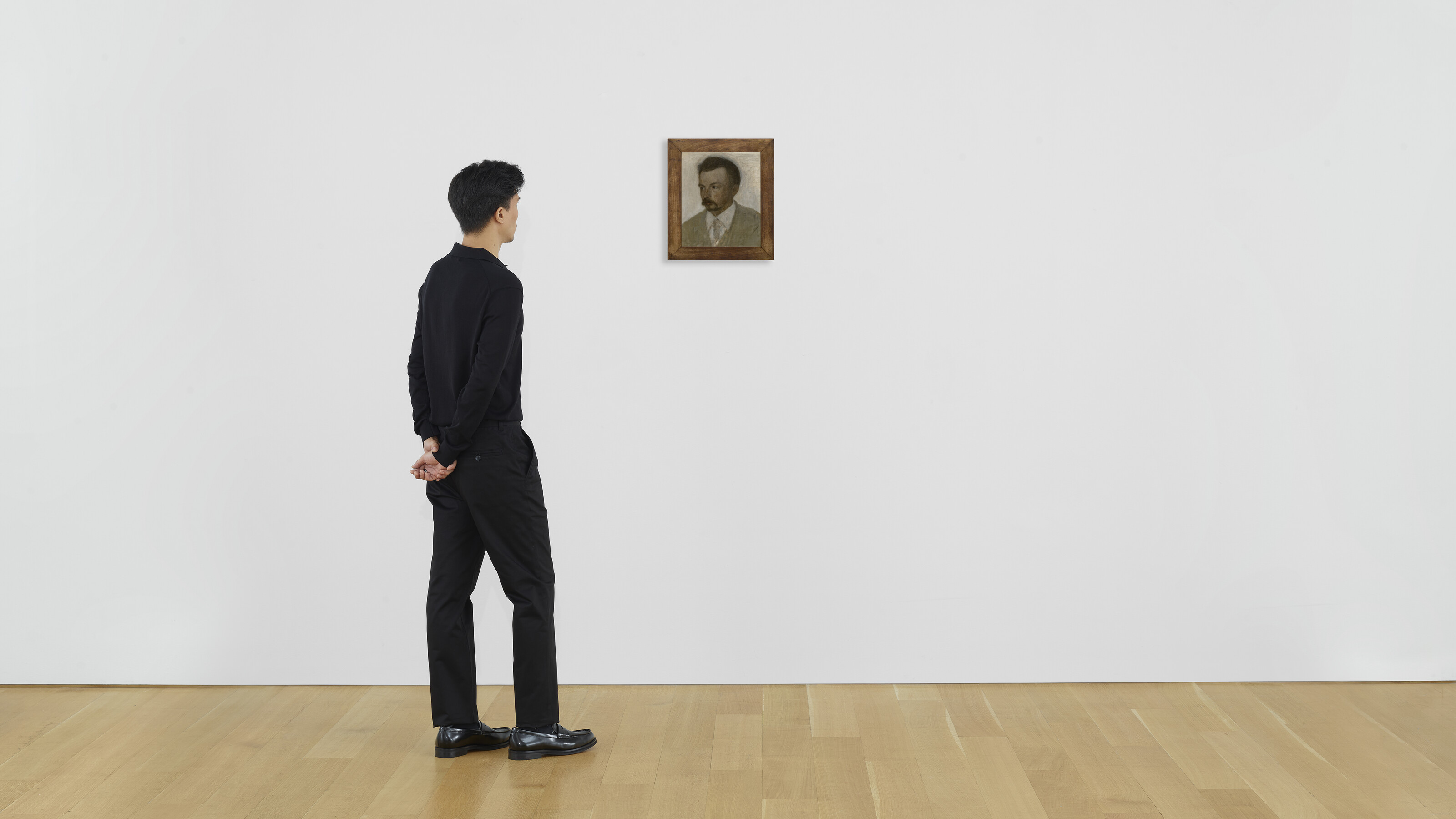 Vilhelm Hammershøi — Selv-portræt (автопортрет), изображение 4