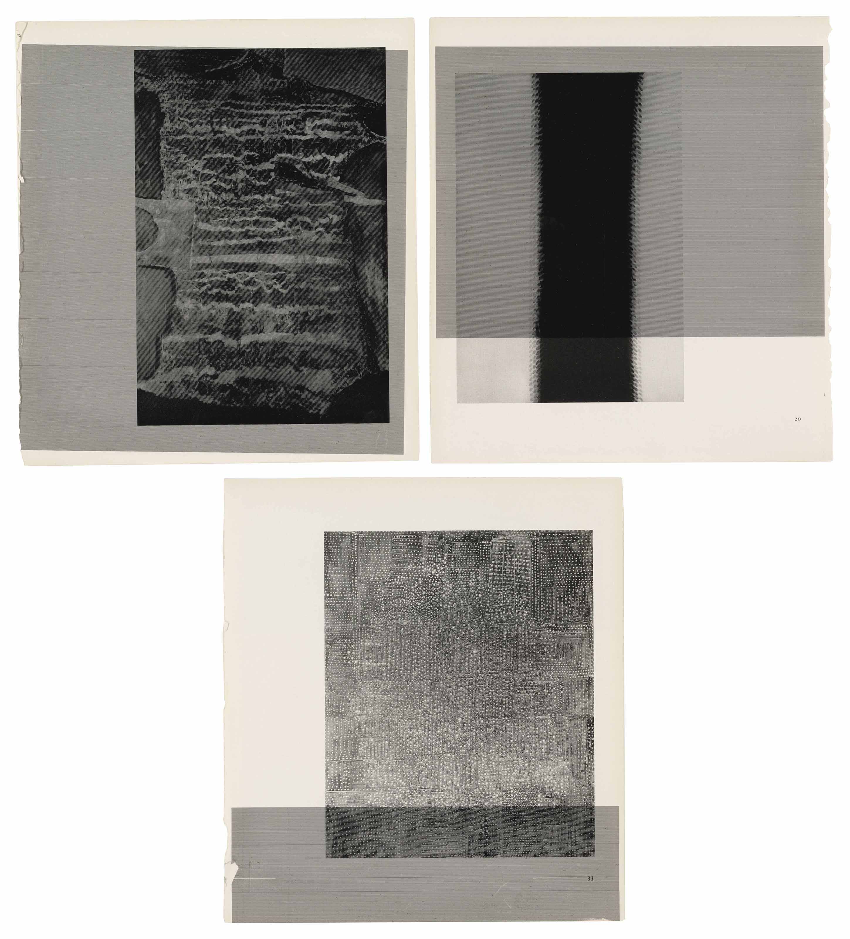 Wade Guyton — Без названия; Без названия (20); Без названия (33)