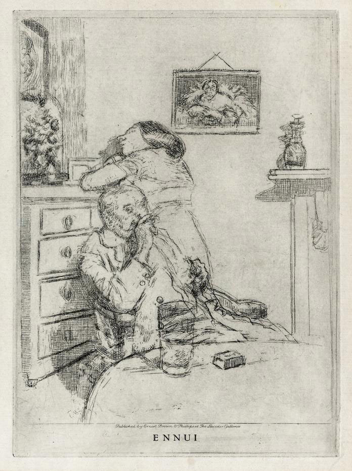 Walter Richard Sickert — Скука [Средняя тарелка] (Bromberg 156)