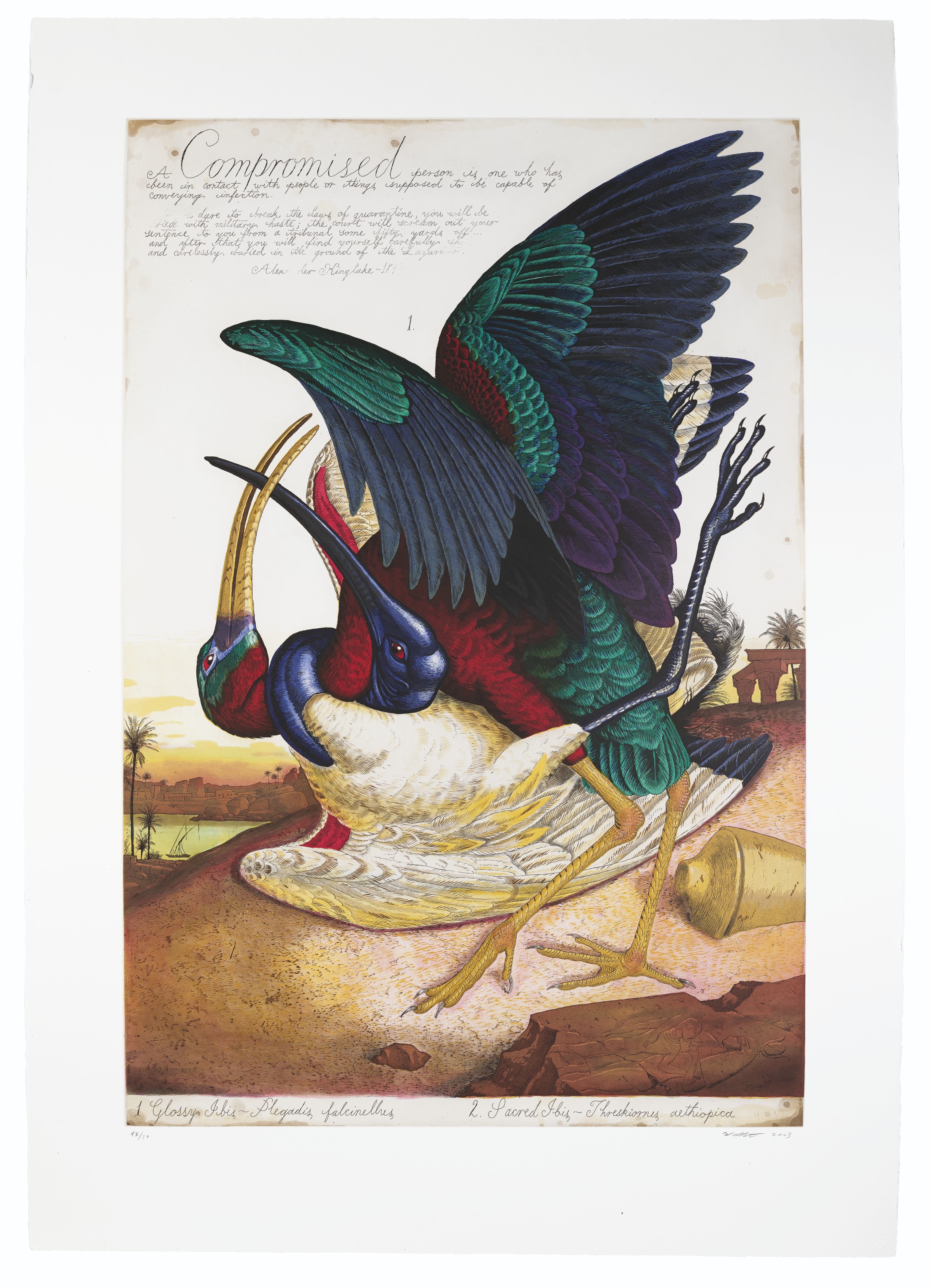 Walton Ford — "Свадьба", 1998; "История моего освобождения", 1999; "Эмблема Бенджамина", 2000; "Сказка о Джонни Наткине", 2001; "Скомпрометированный", 2003; и "Визит", 2004, изображение 2
