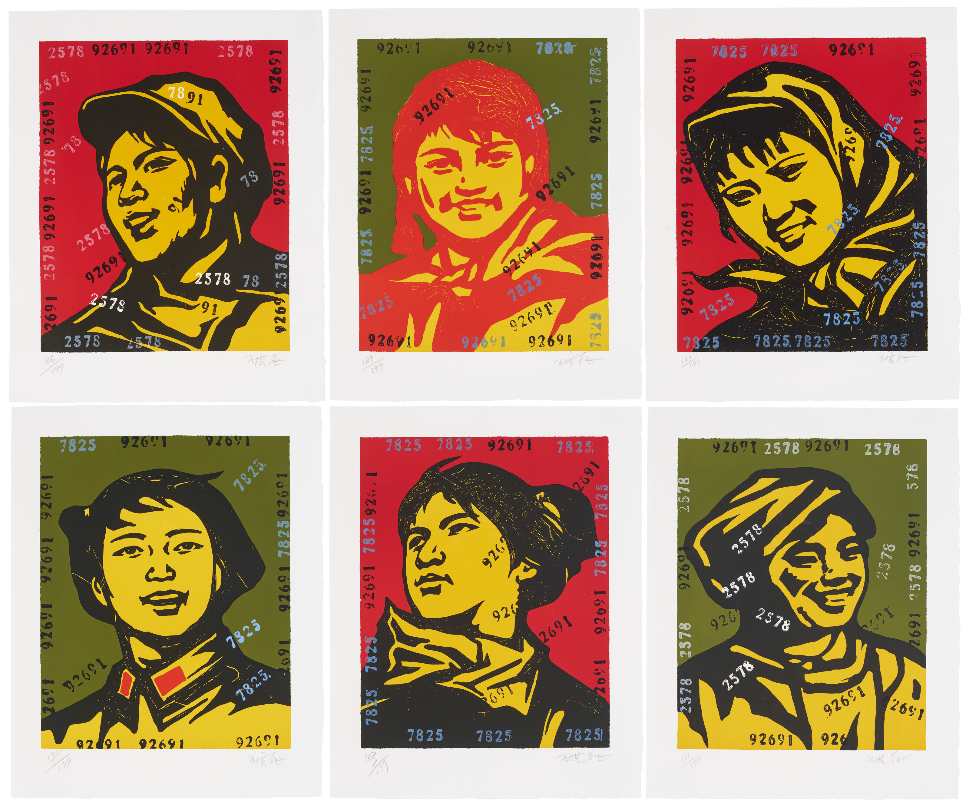 Wang Guangyi — Лица верующих