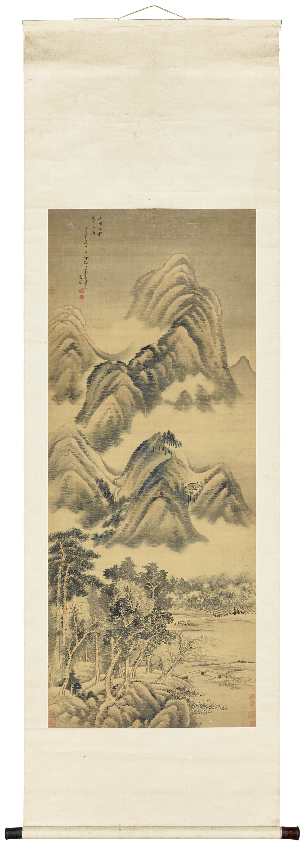 Wang Hui — Туманные горы, изображение 2