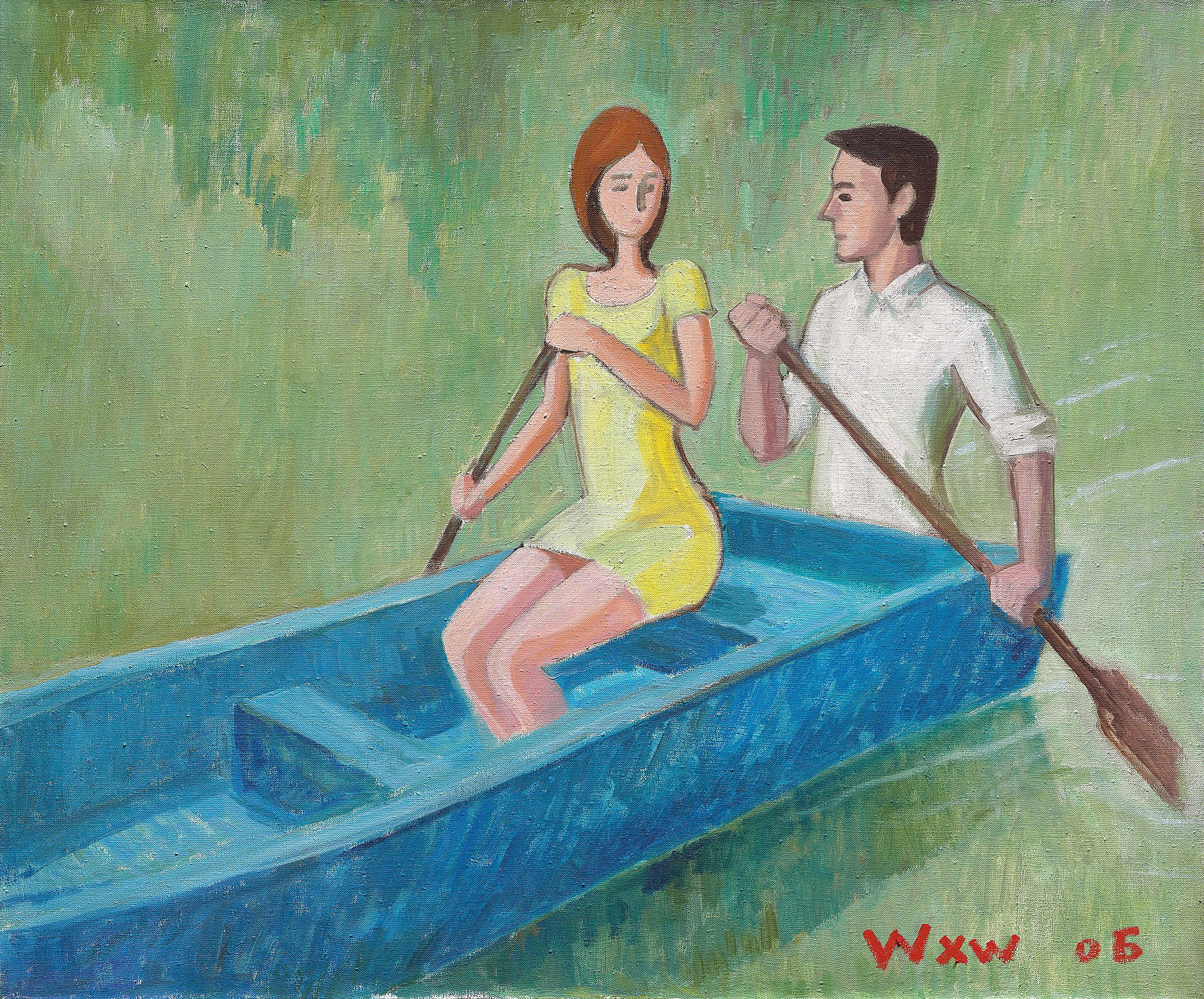 Wang Xingwei — Без названия (Маленькая гребная лодка)