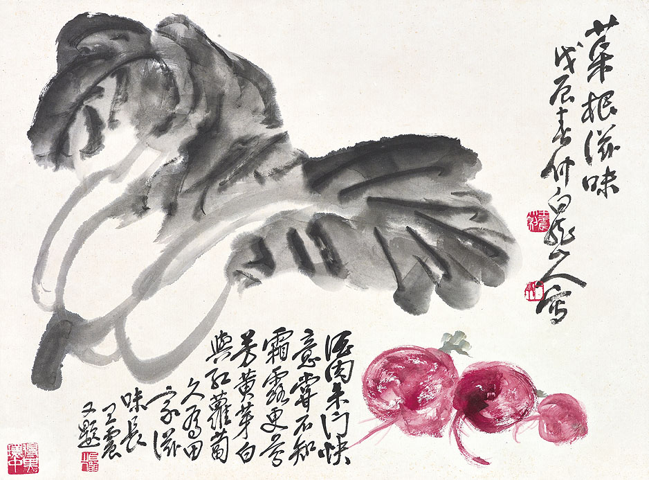 Wang Zhen — Цветы, птицы, насекомые и овощи, изображение 2