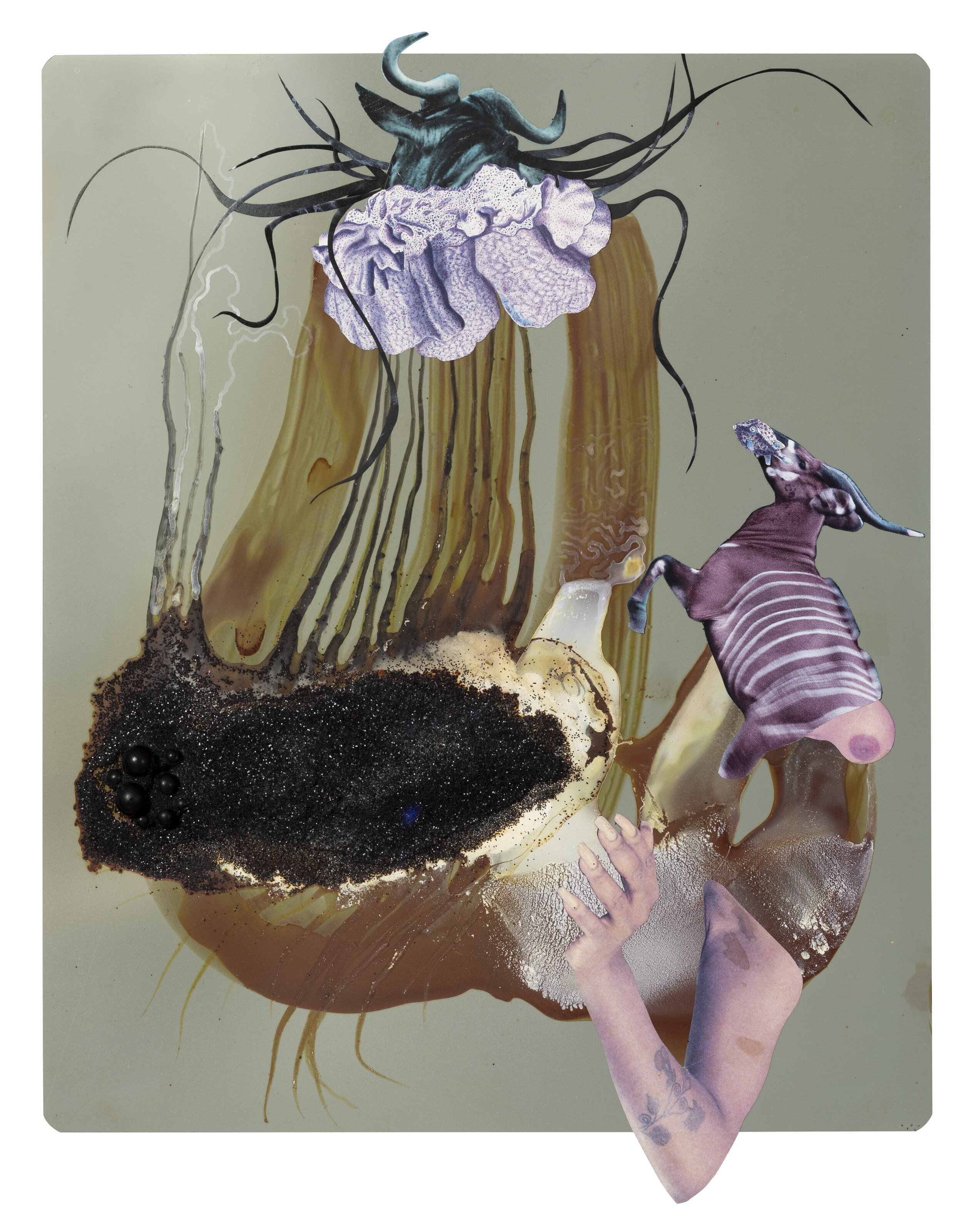 Wangechi Mutu — Тонущая нимфа III