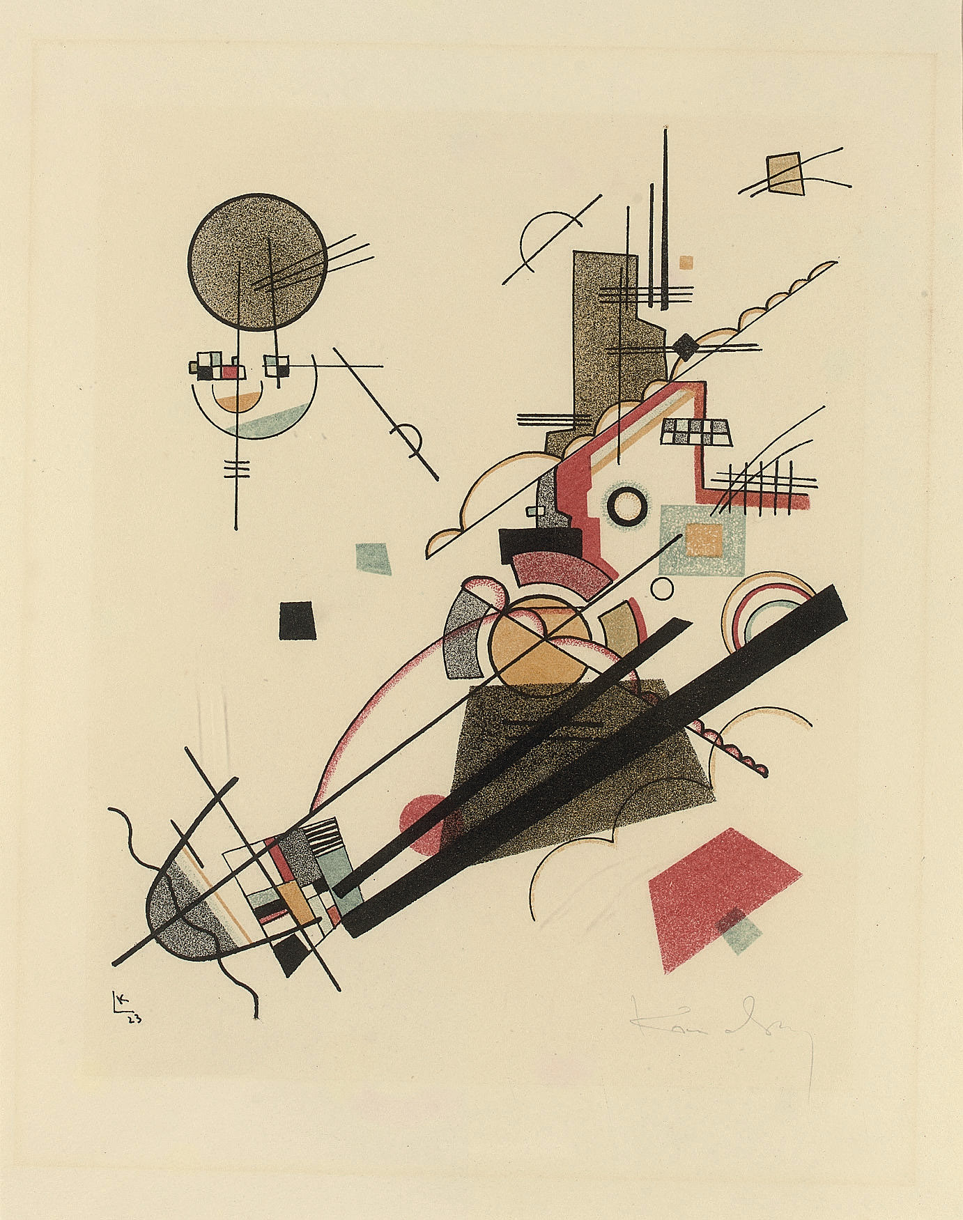 Wassily Kandinsky — Фрейлихер Ауфстиг, из Музея государственного баухауза (Ретель, 177; Сен, 210-2; Вебер, 6.2)