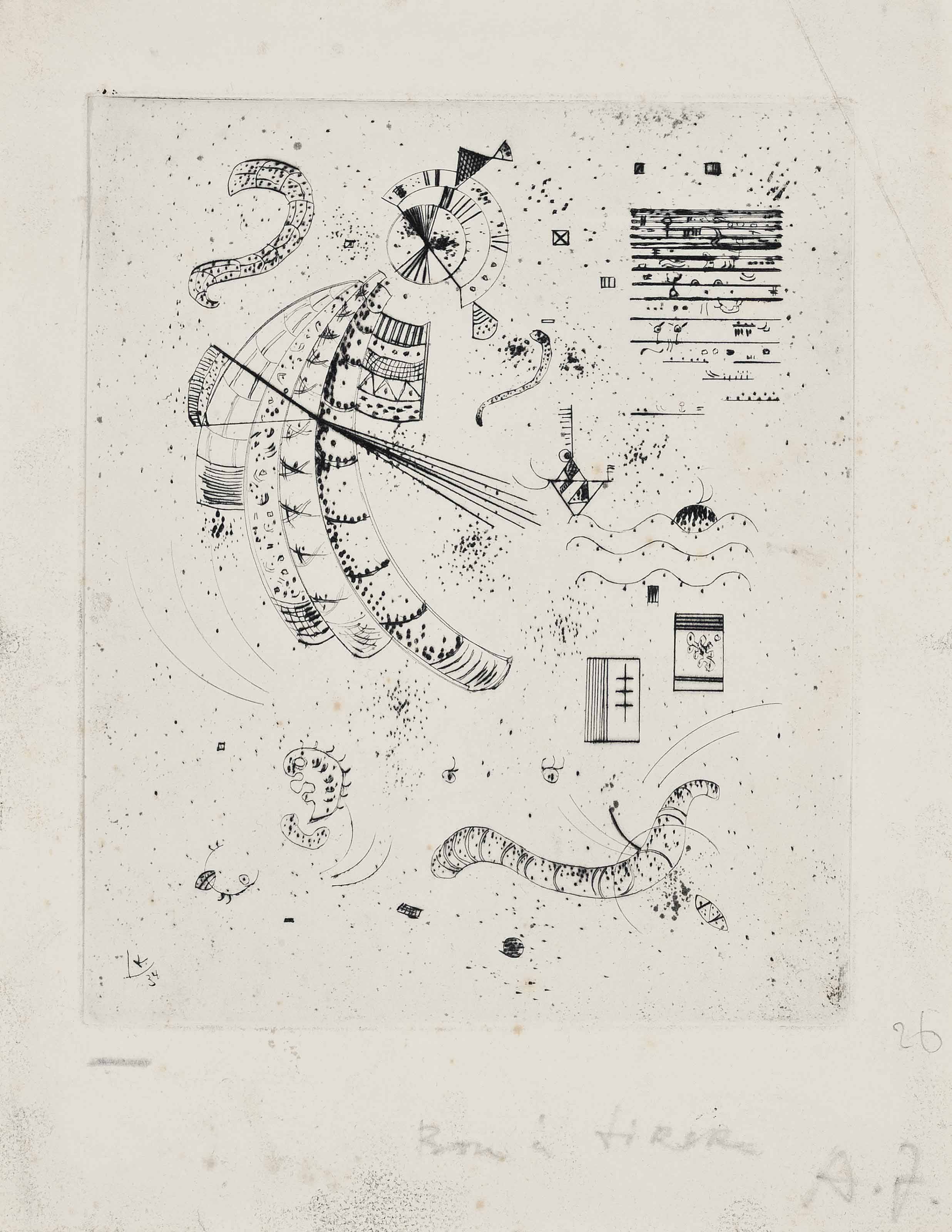 Wassily Kandinsky — Гравюра к 24 эссе Яковски