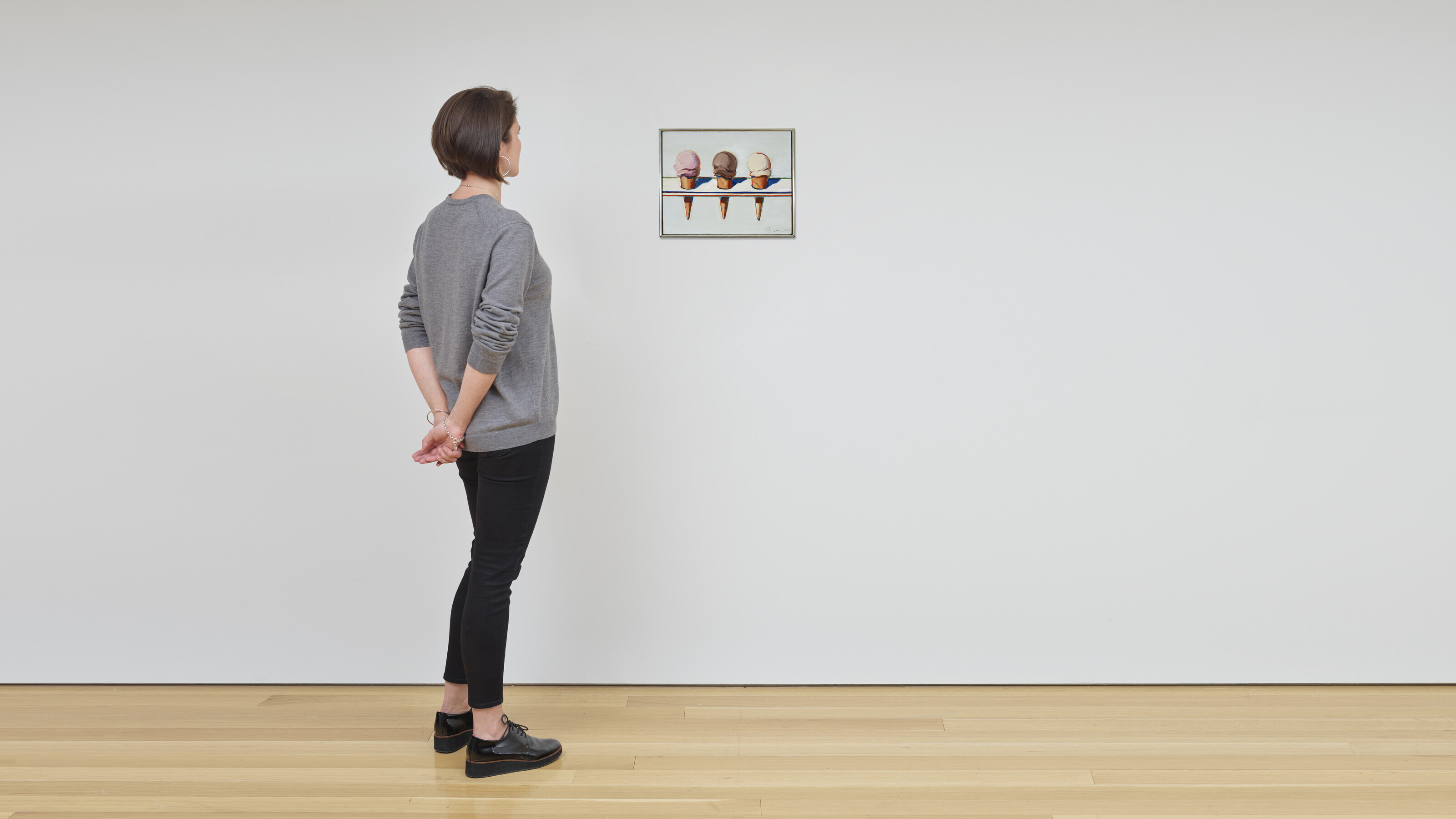 Wayne Thiebaud — Три рожка мороженого, изображение 2
