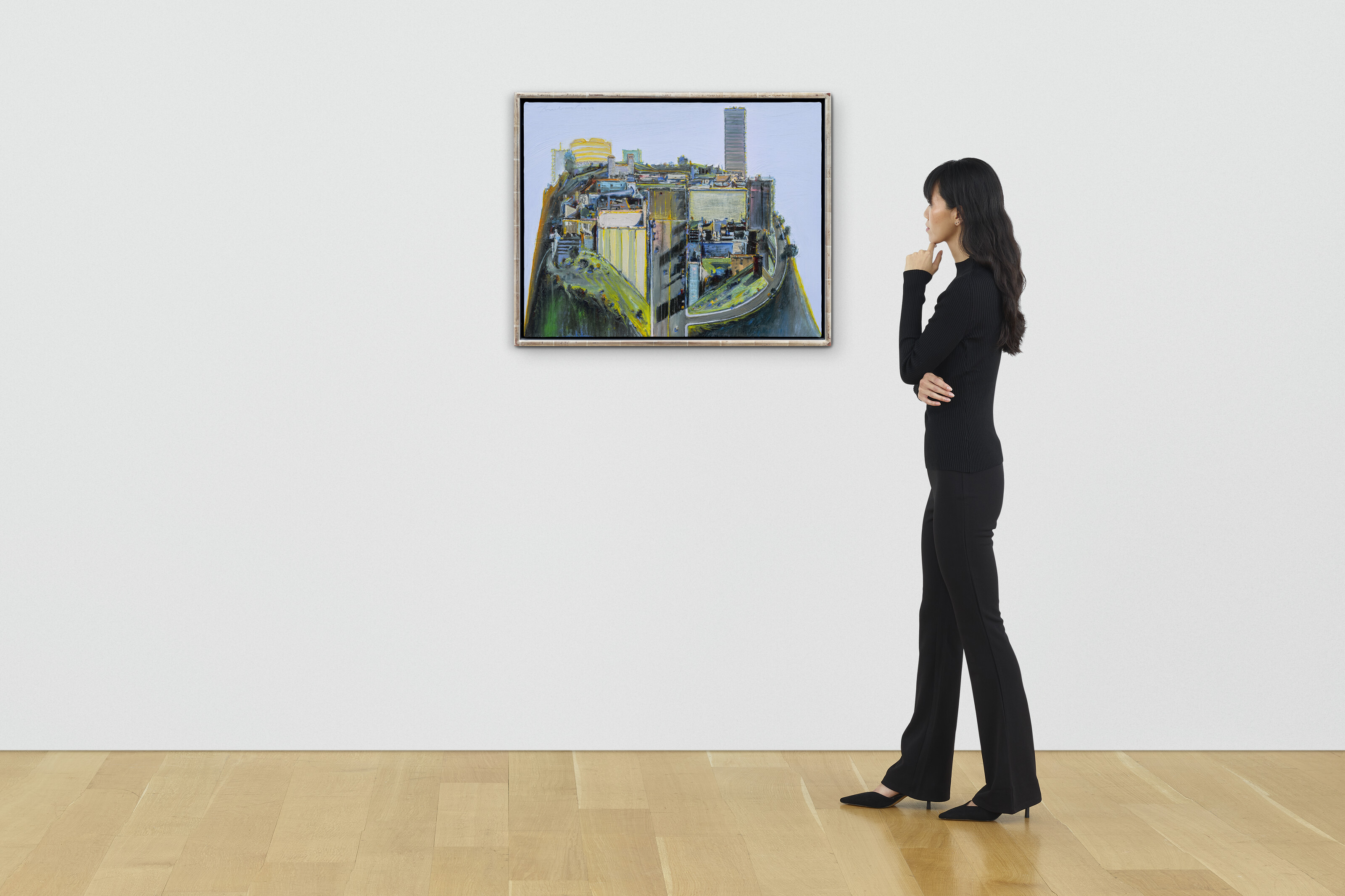 Wayne Thiebaud — Ночная деревня, изображение 4