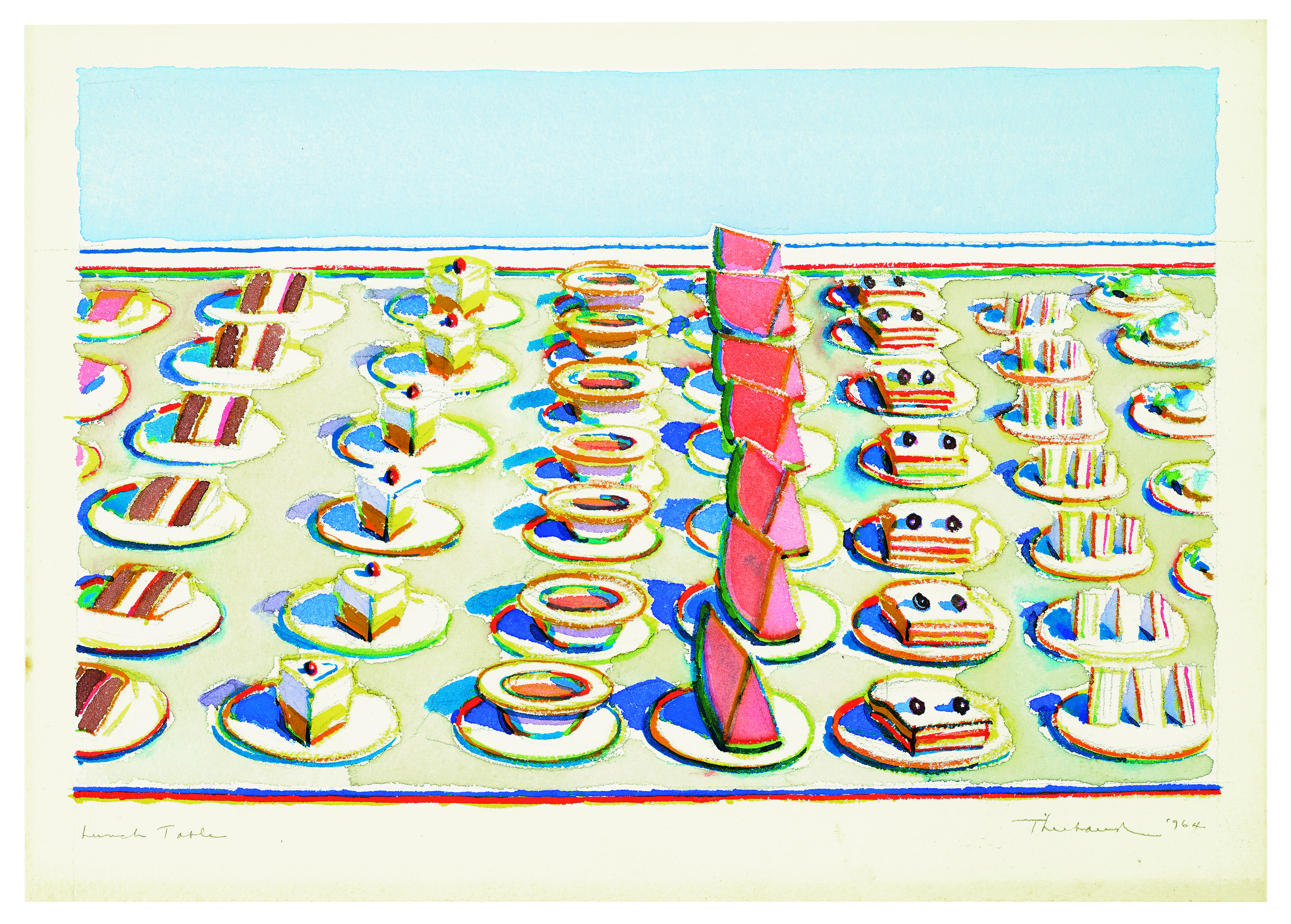 Wayne Thiebaud — Обеденный стол, изображение 3