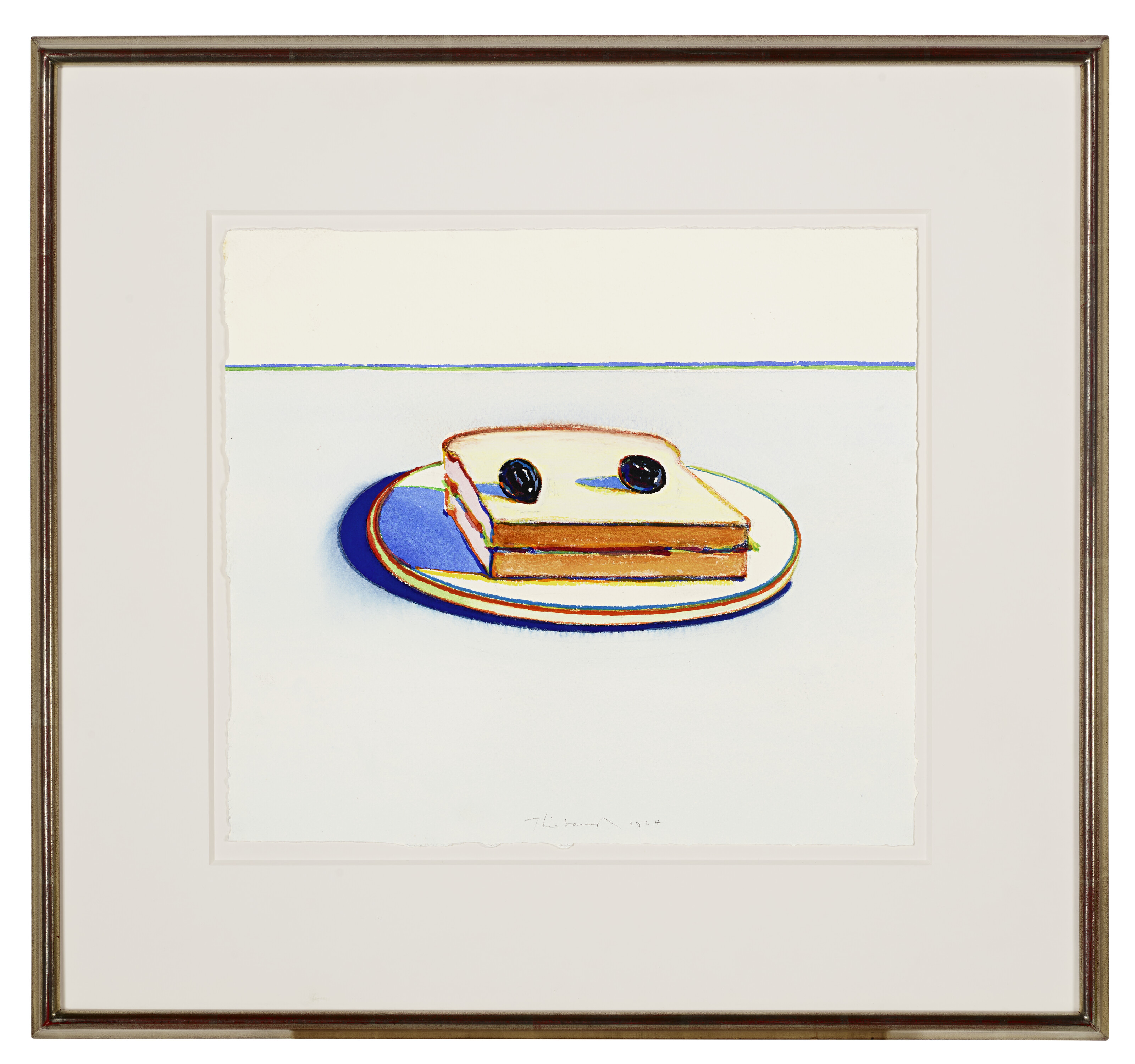 Wayne Thiebaud — Бутерброд с сыром и оливками, изображение 2