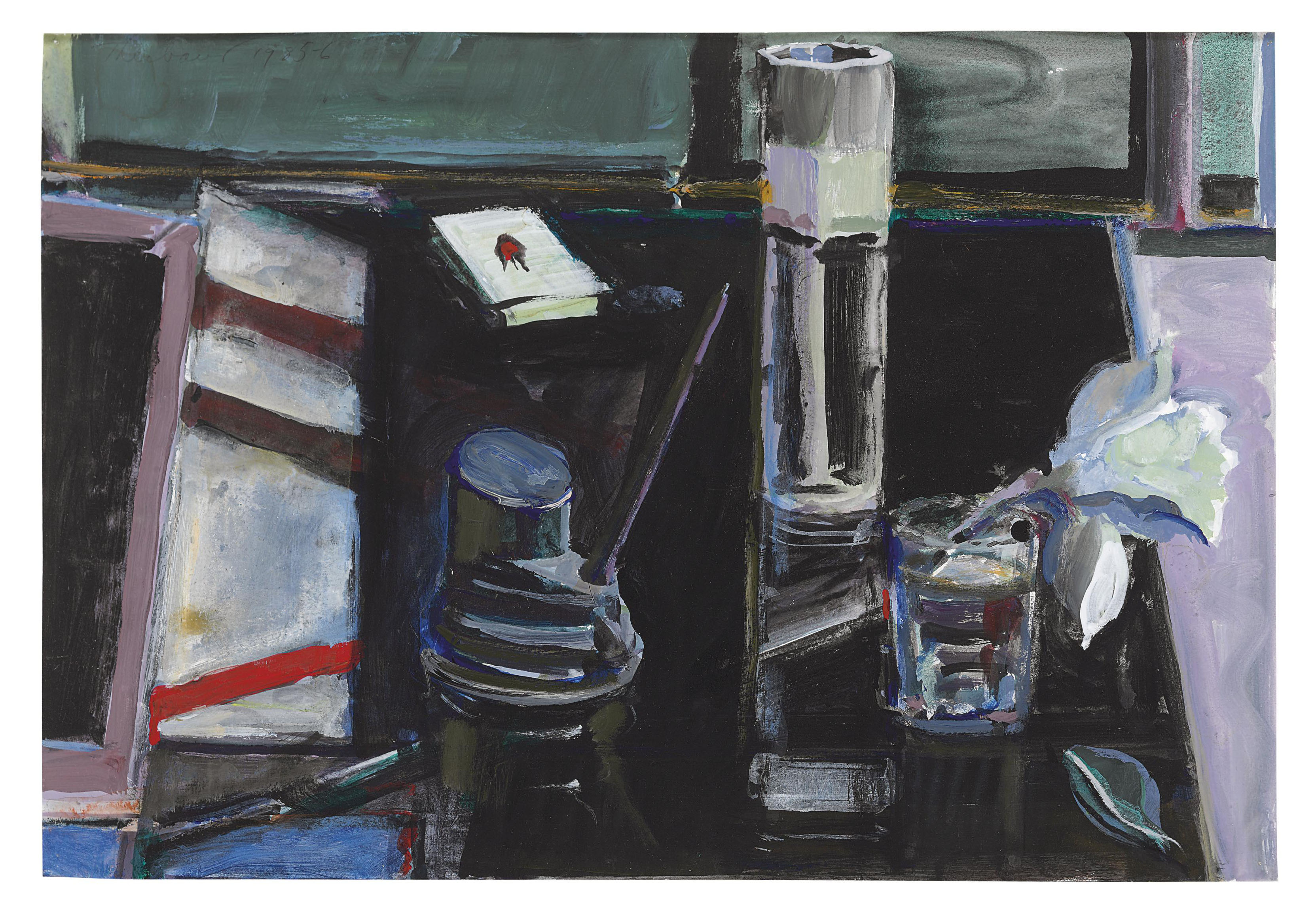 Wayne Thiebaud — Натюрморт на письменном столе у окна