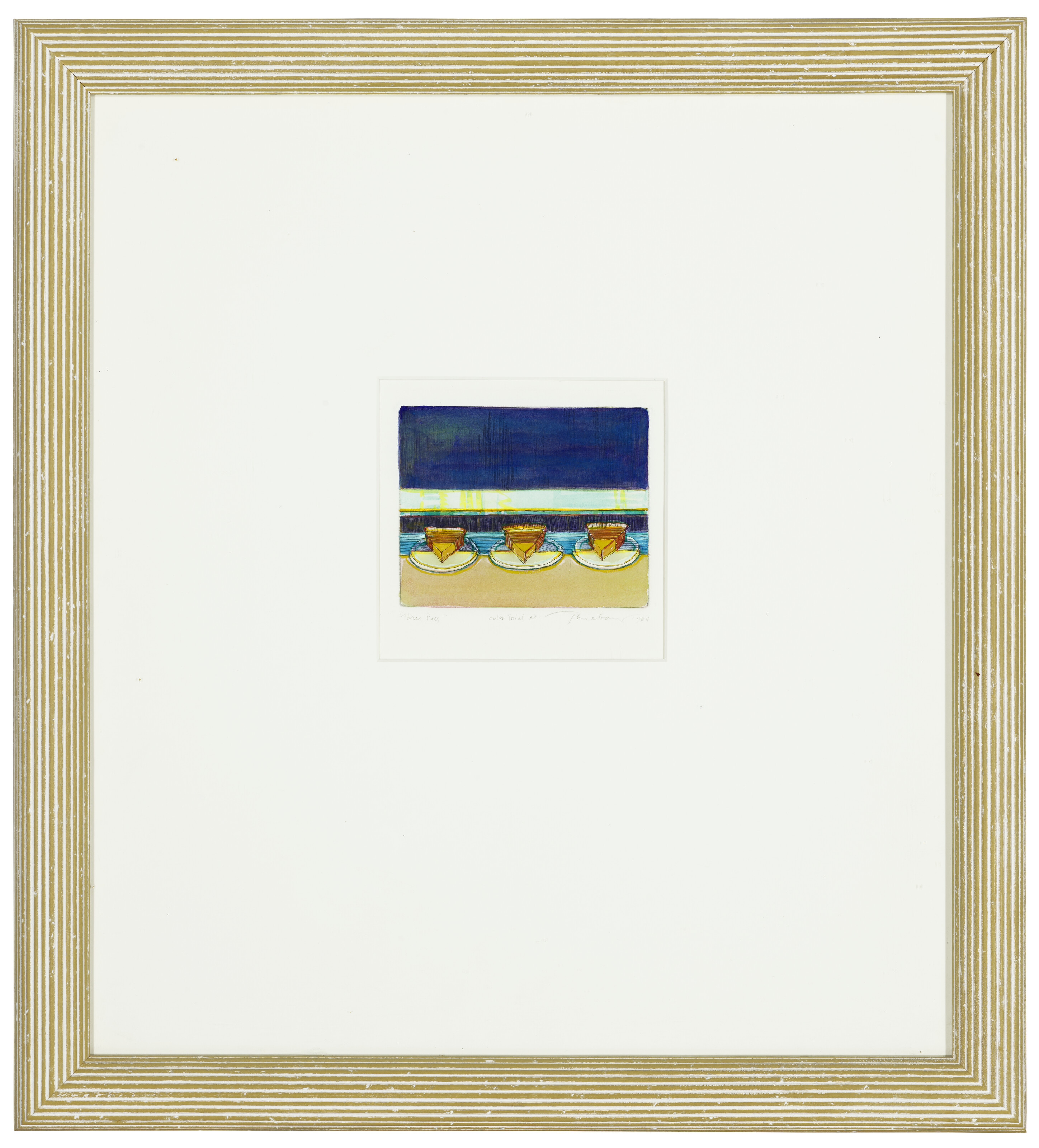 Wayne Thiebaud — Три пирога, изображение 2