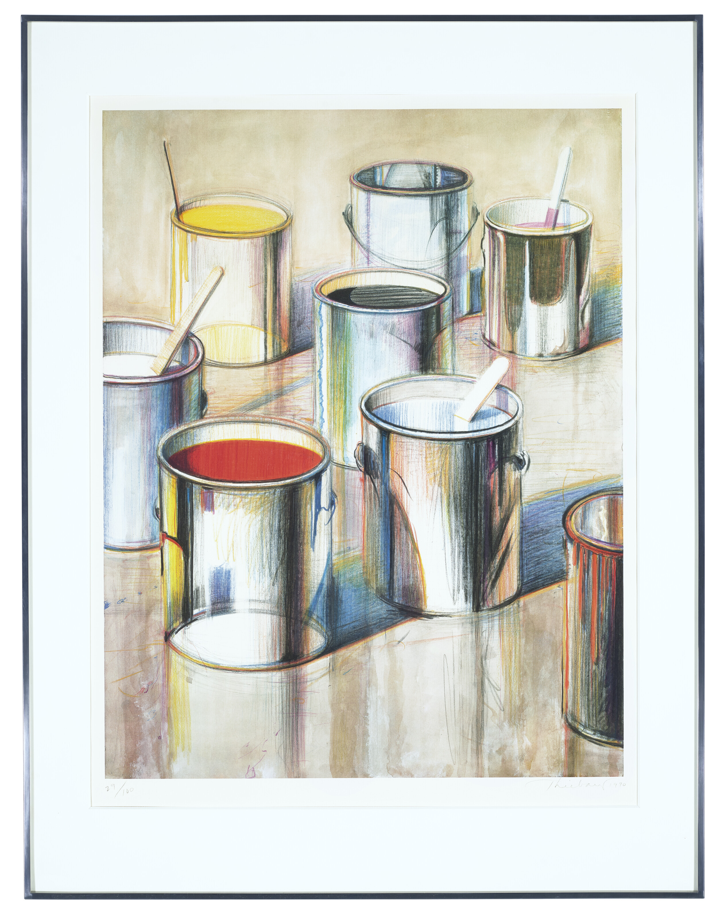 Wayne Thiebaud — Банки с краской, изображение 2