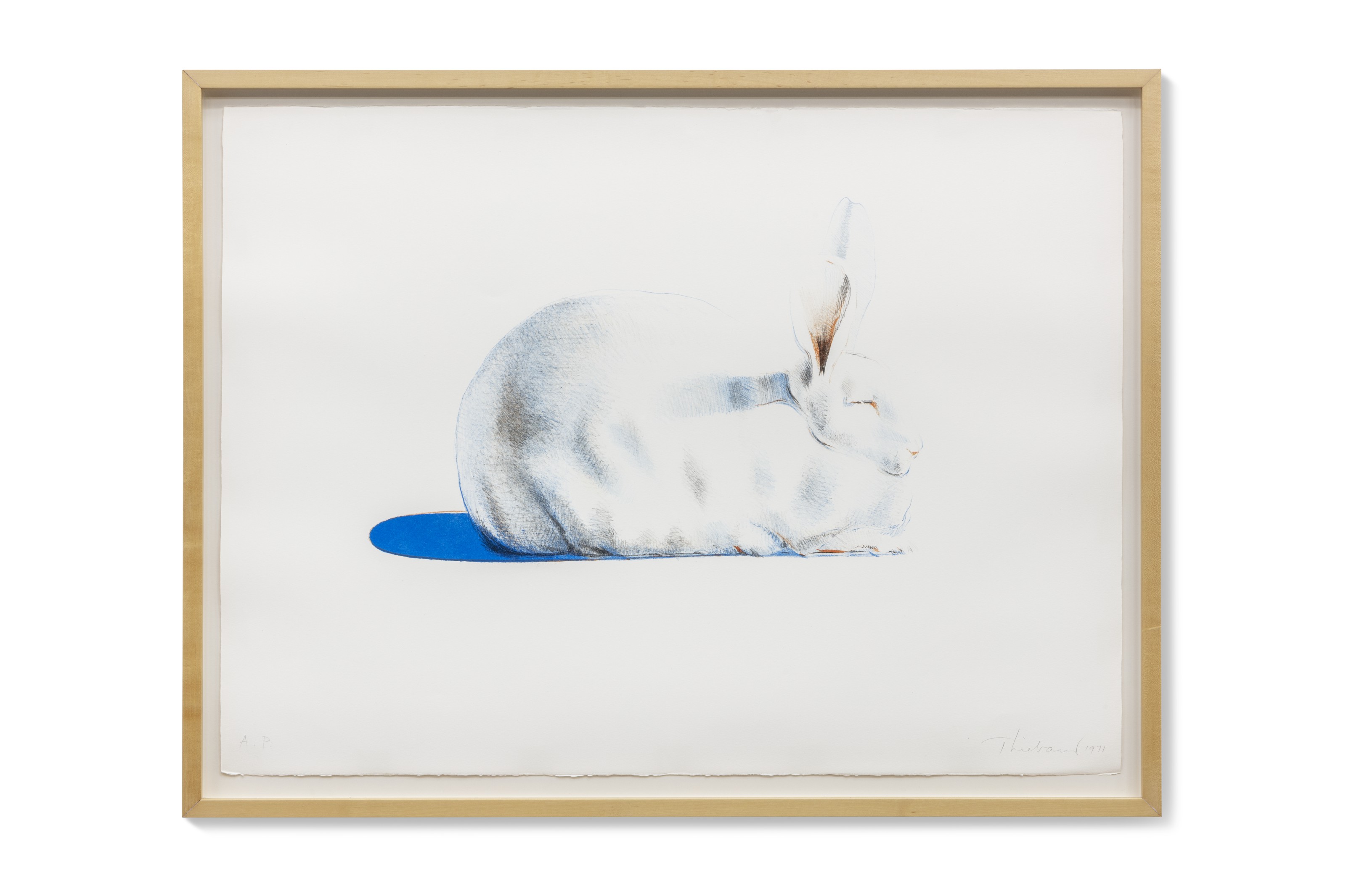 Wayne Thiebaud — Кролик, из семи натюрмортов и кролика, изображение 2