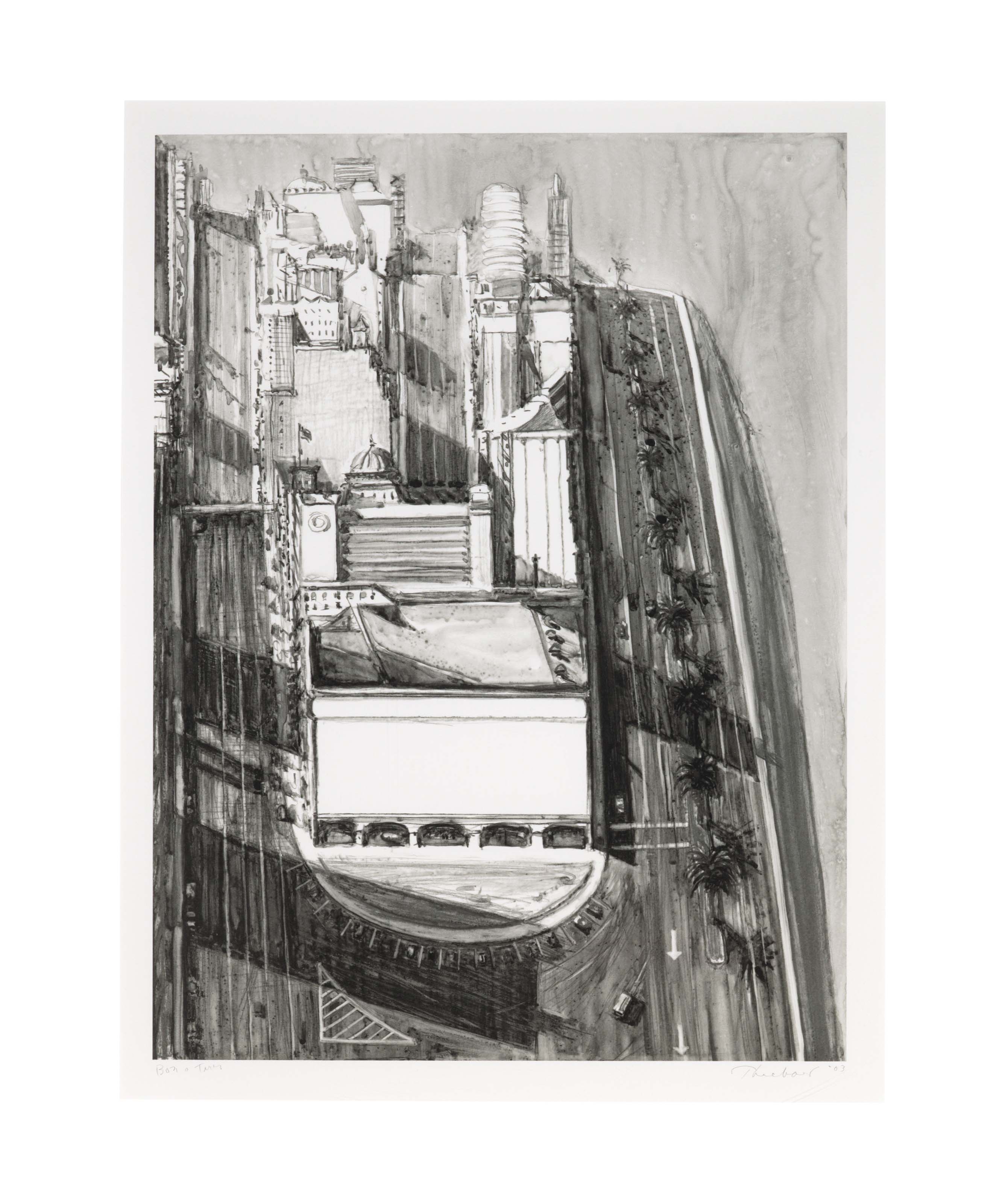 Wayne Thiebaud — Вид на город