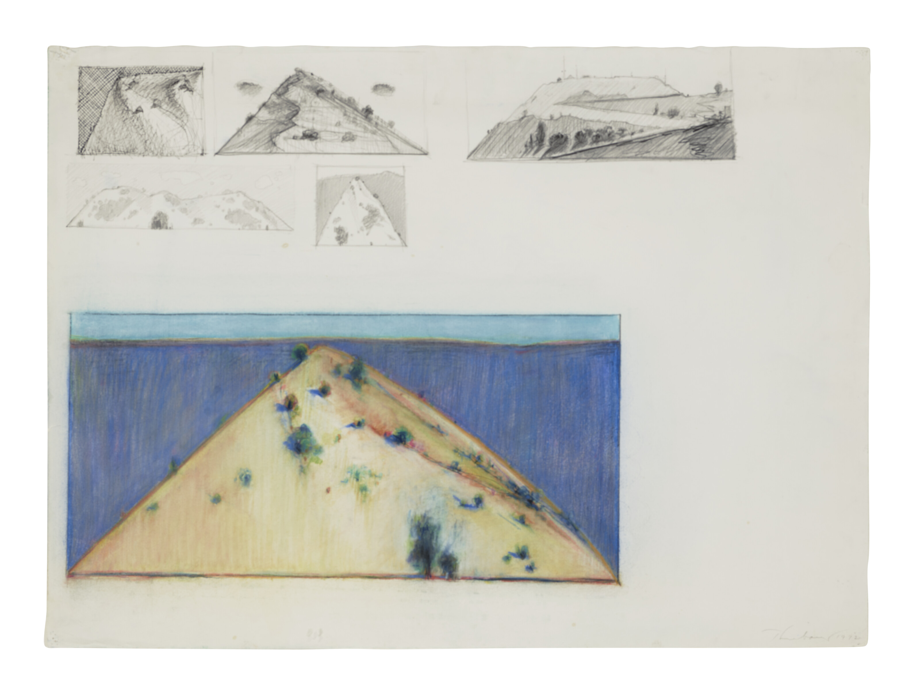 Wayne Thiebaud — Зарисовки горных вершин