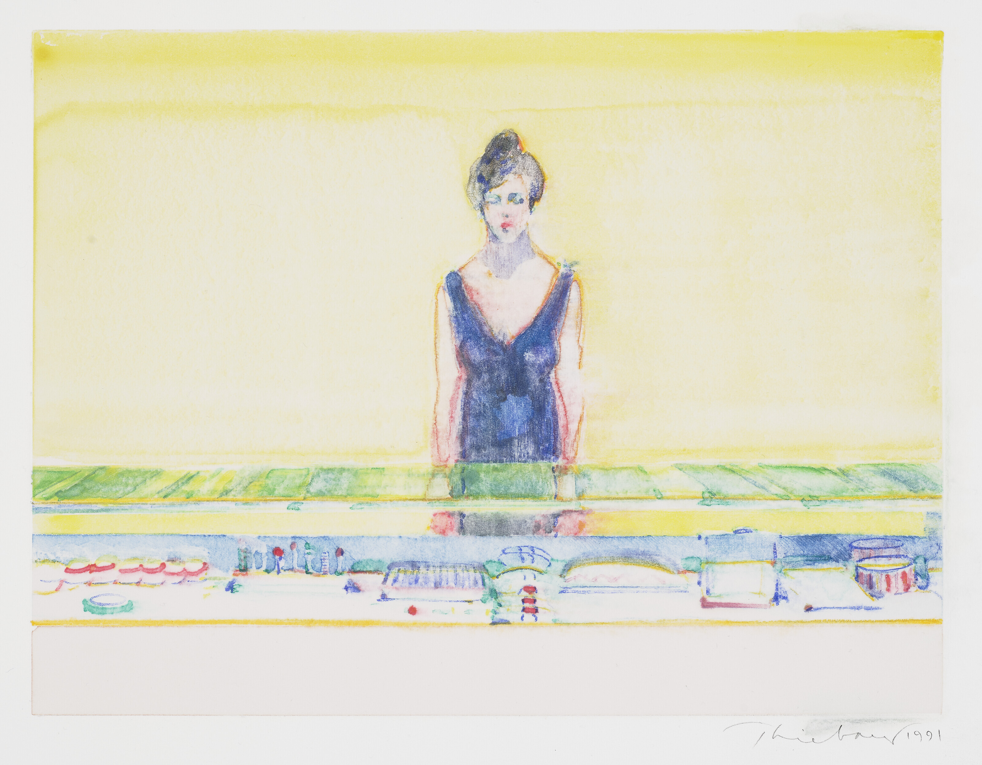 Wayne Thiebaud — Продавщица за стойкой