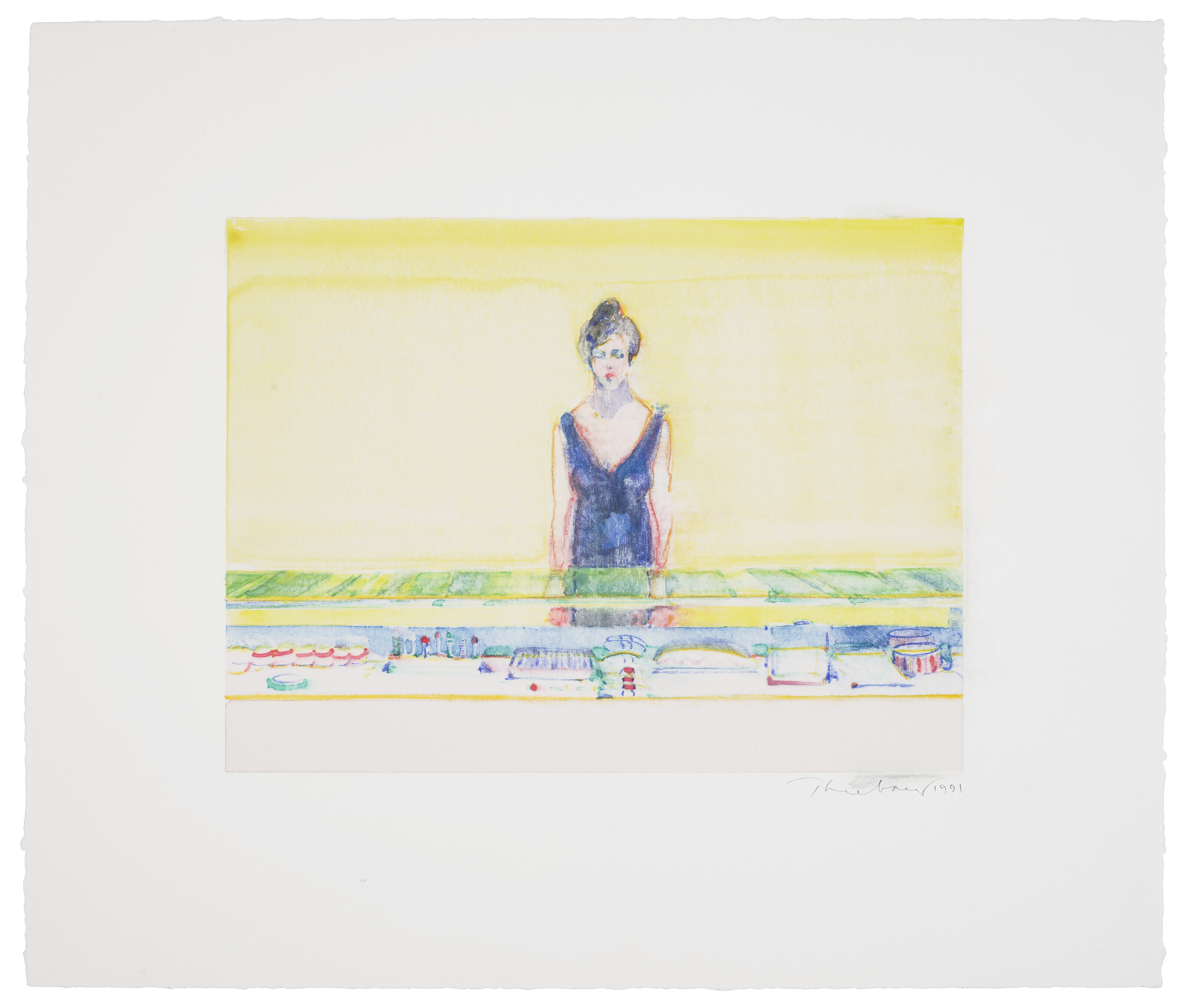 Wayne Thiebaud — Продавщица за стойкой, изображение 3