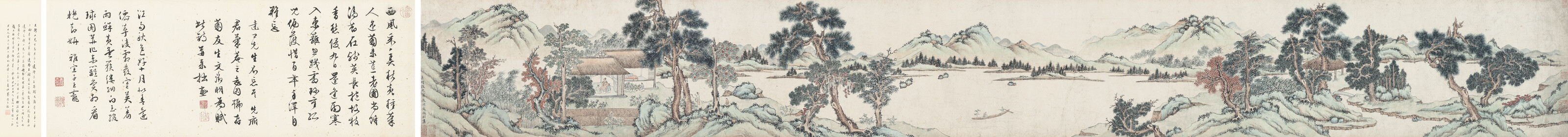 Wen Zhengming — Пейзаж для Ван Дациня., изображение 2