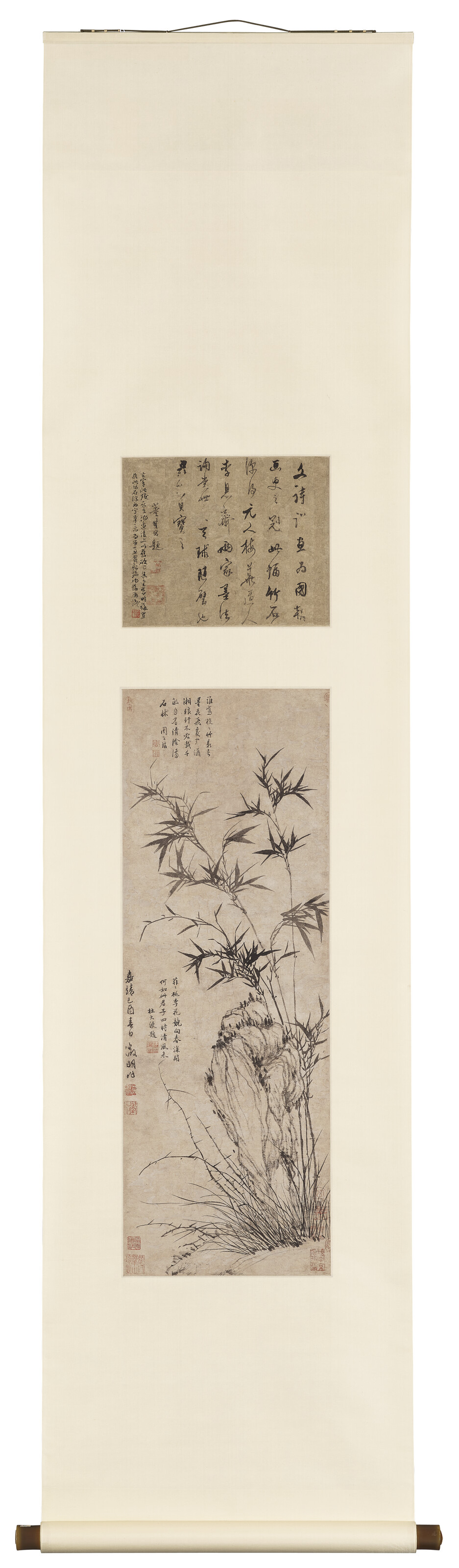 Wen Zhengming — Бамбук и камень, изображение 2