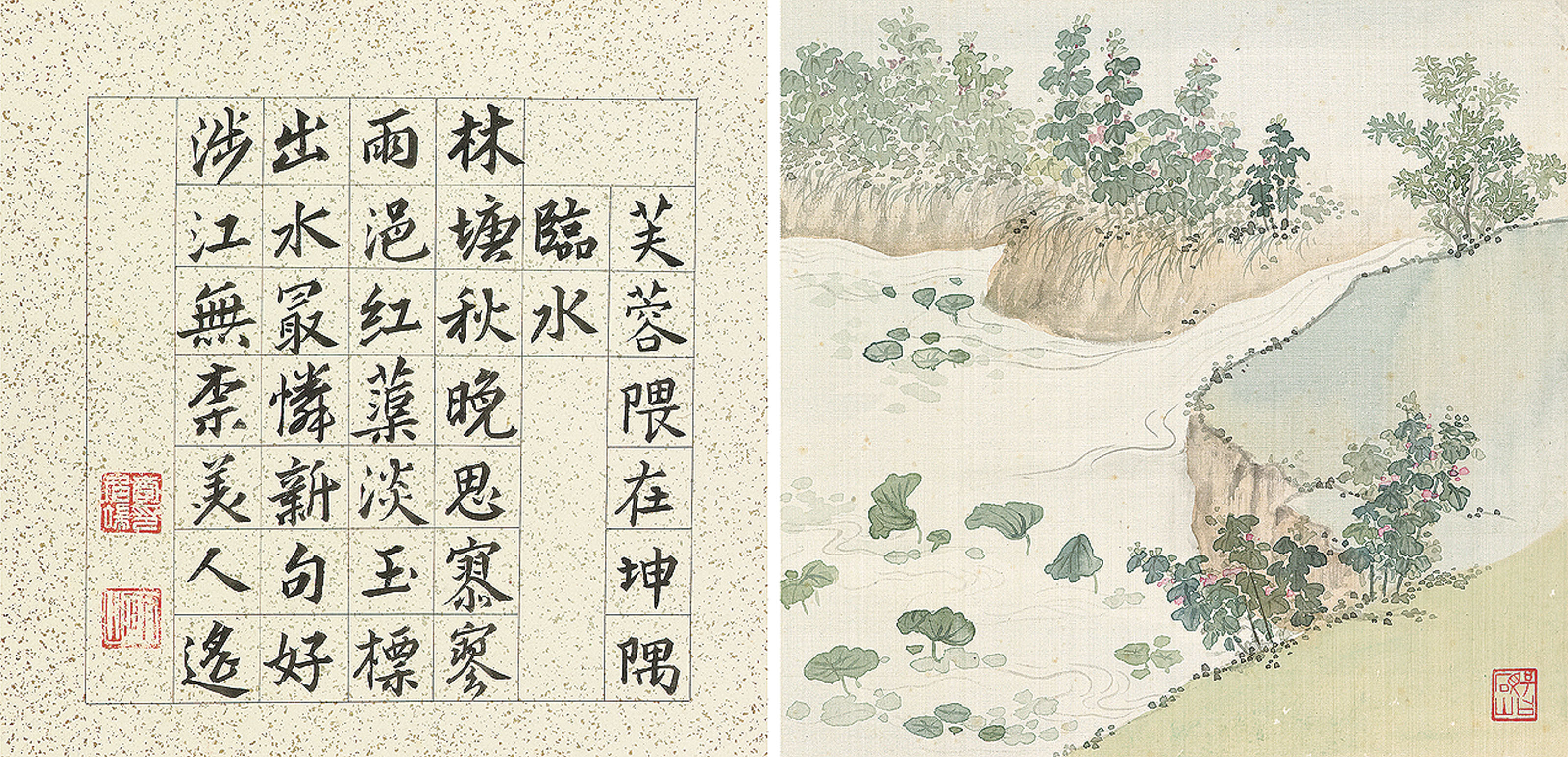 Wen Zhengming — Садовые рисунки/каллиграфия в стиле Вэнь Чжэнмина, изображение 2