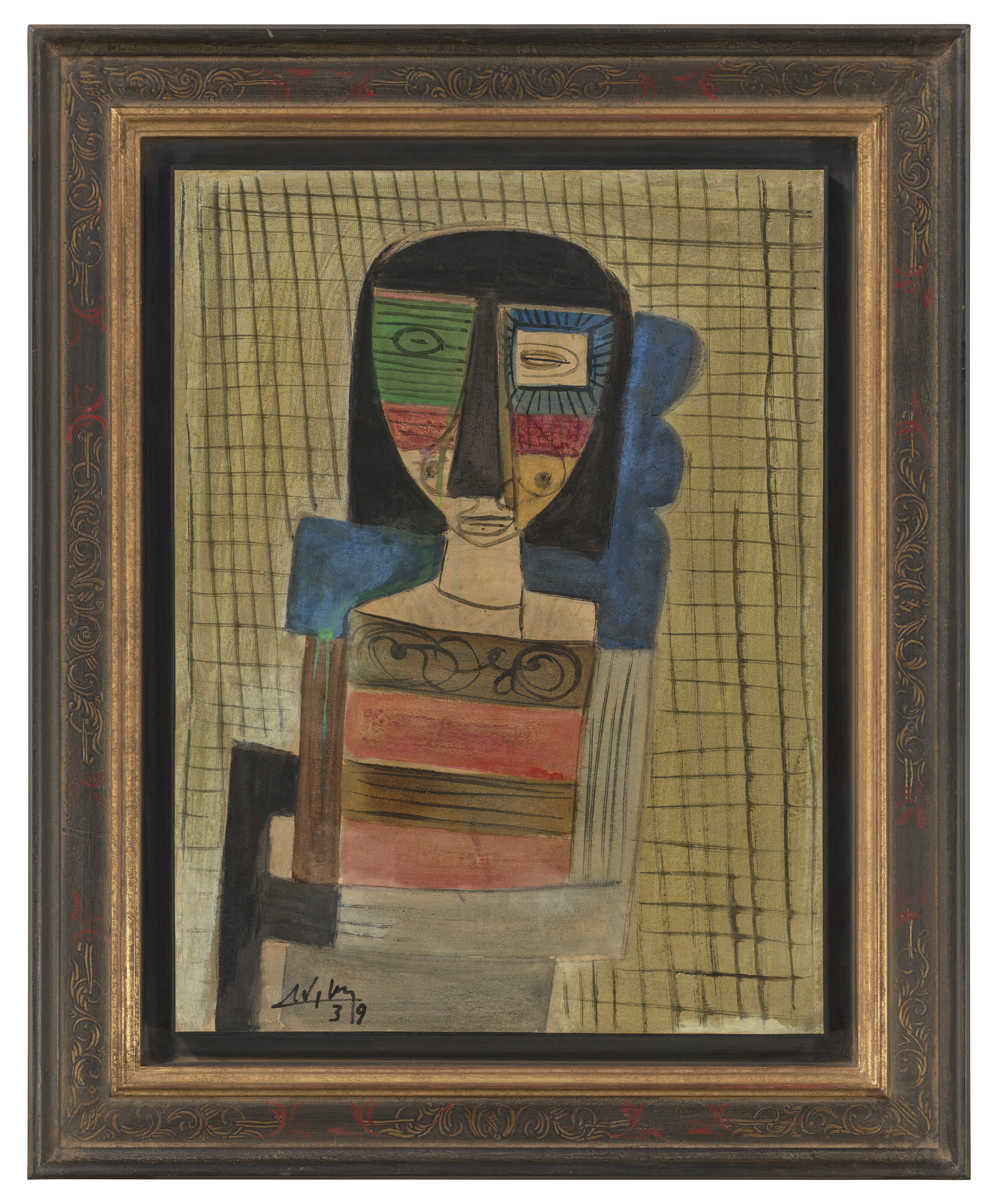 Wifredo Lam — Молодая девушка с любимым делом, изображение 2