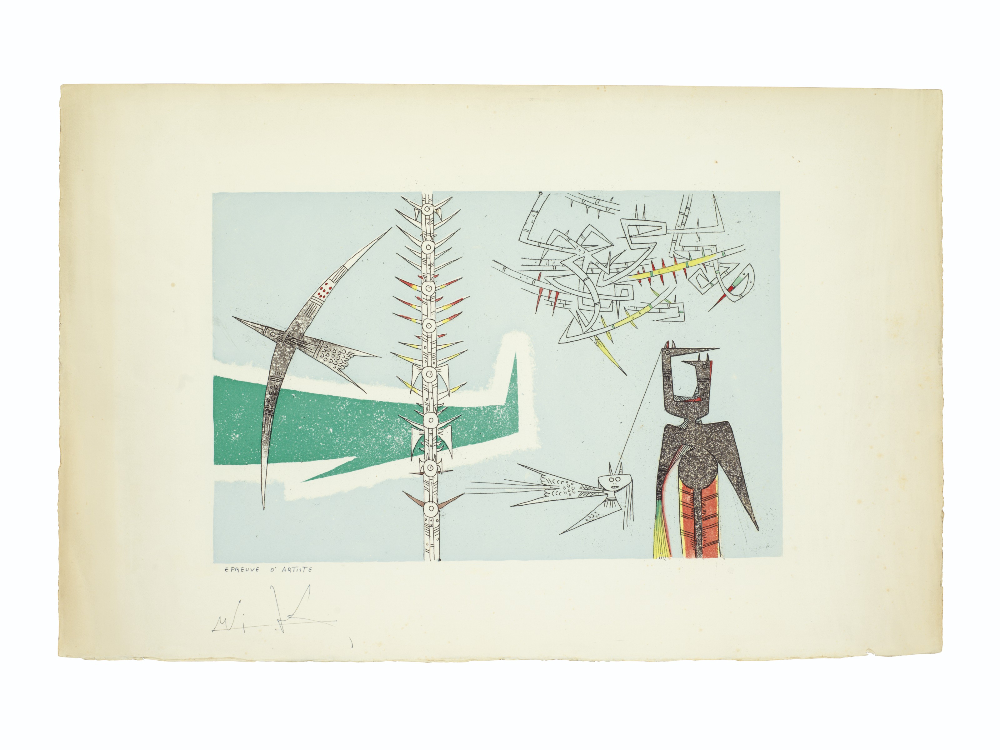 Wifredo Lam — Шесть гравюр художника, изображение 3