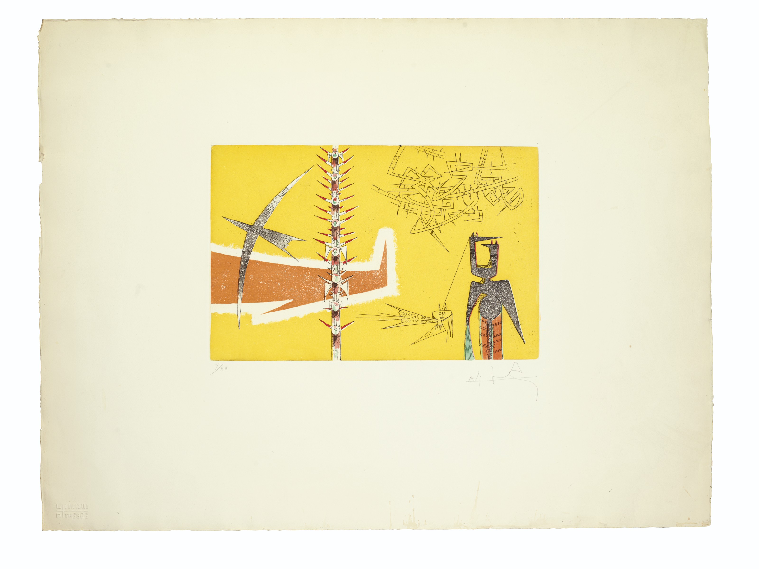 Wifredo Lam — Шесть гравюр художника, изображение 4