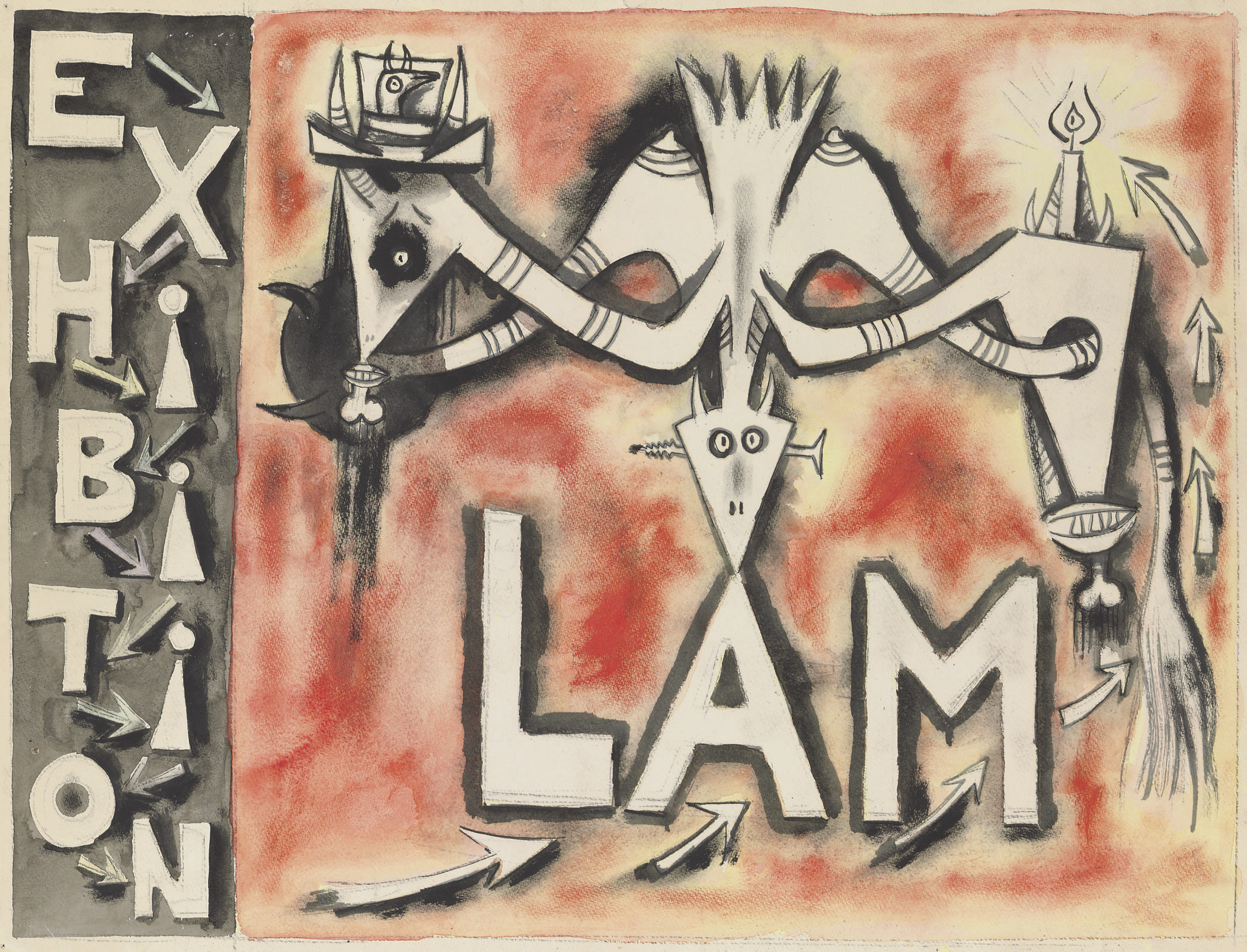 Wifredo Lam — Без названия (обложка для каталога выставки)