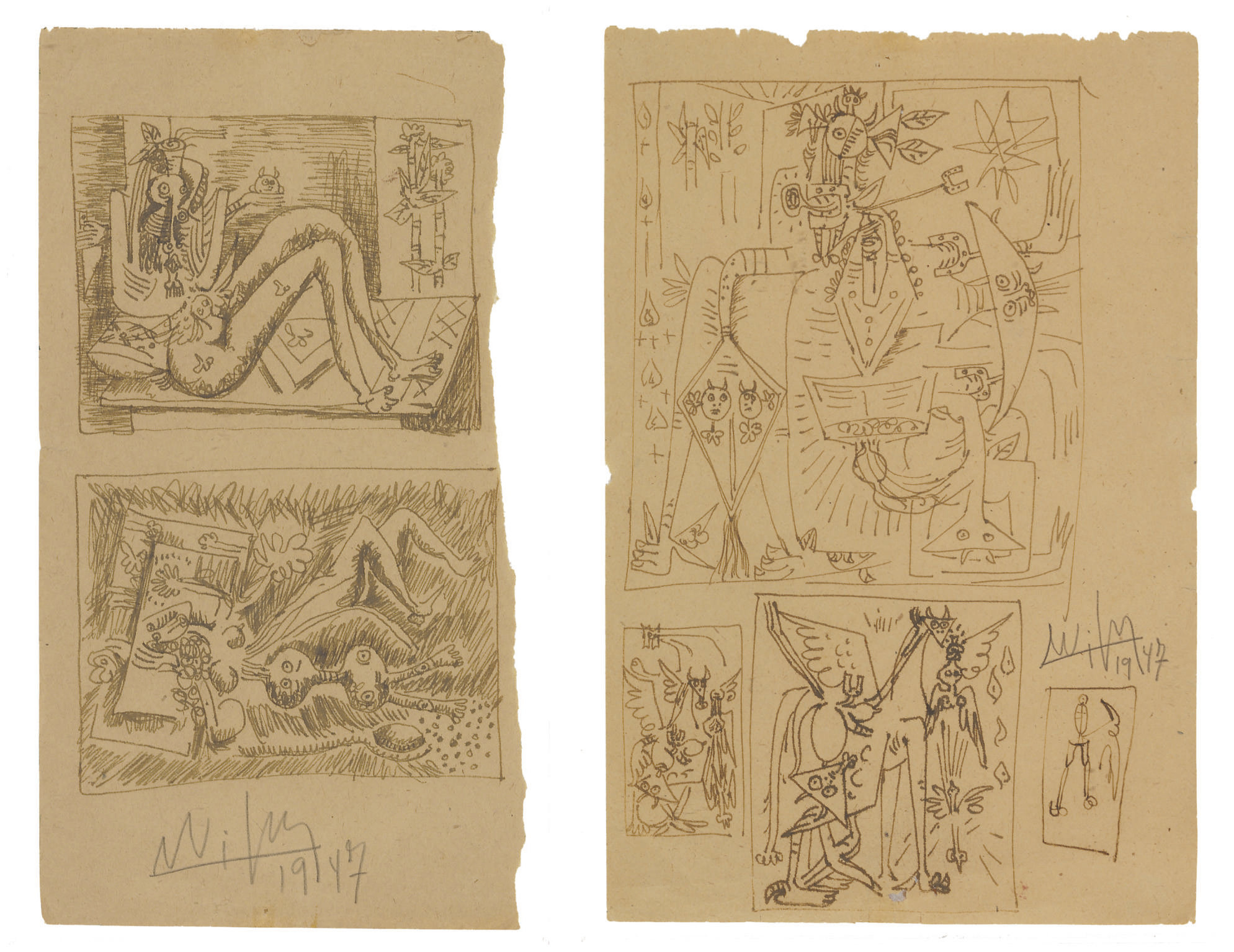Wifredo Lam — Без названия (Жизнь Делорм)