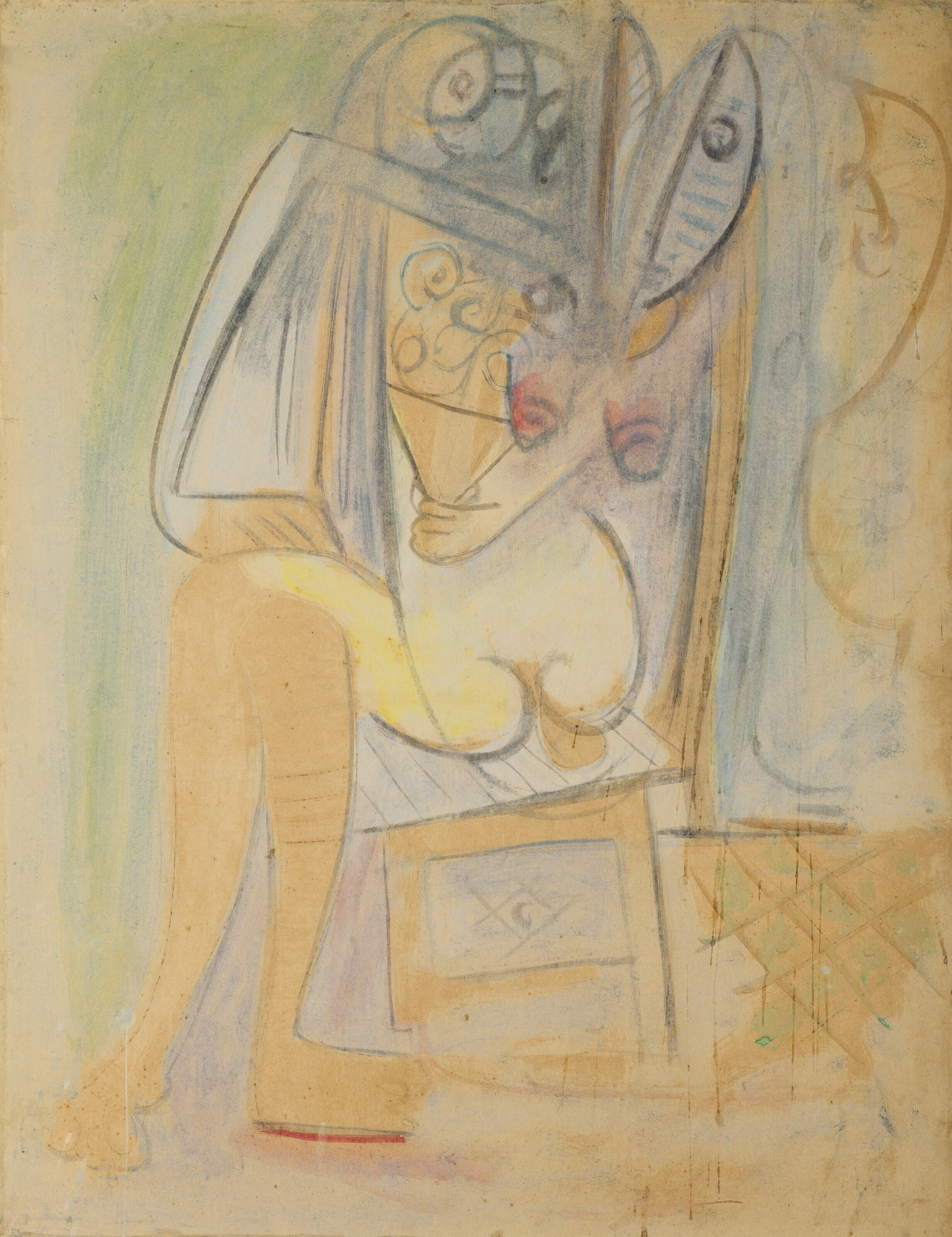 Wifredo Lam — Муджер сентада