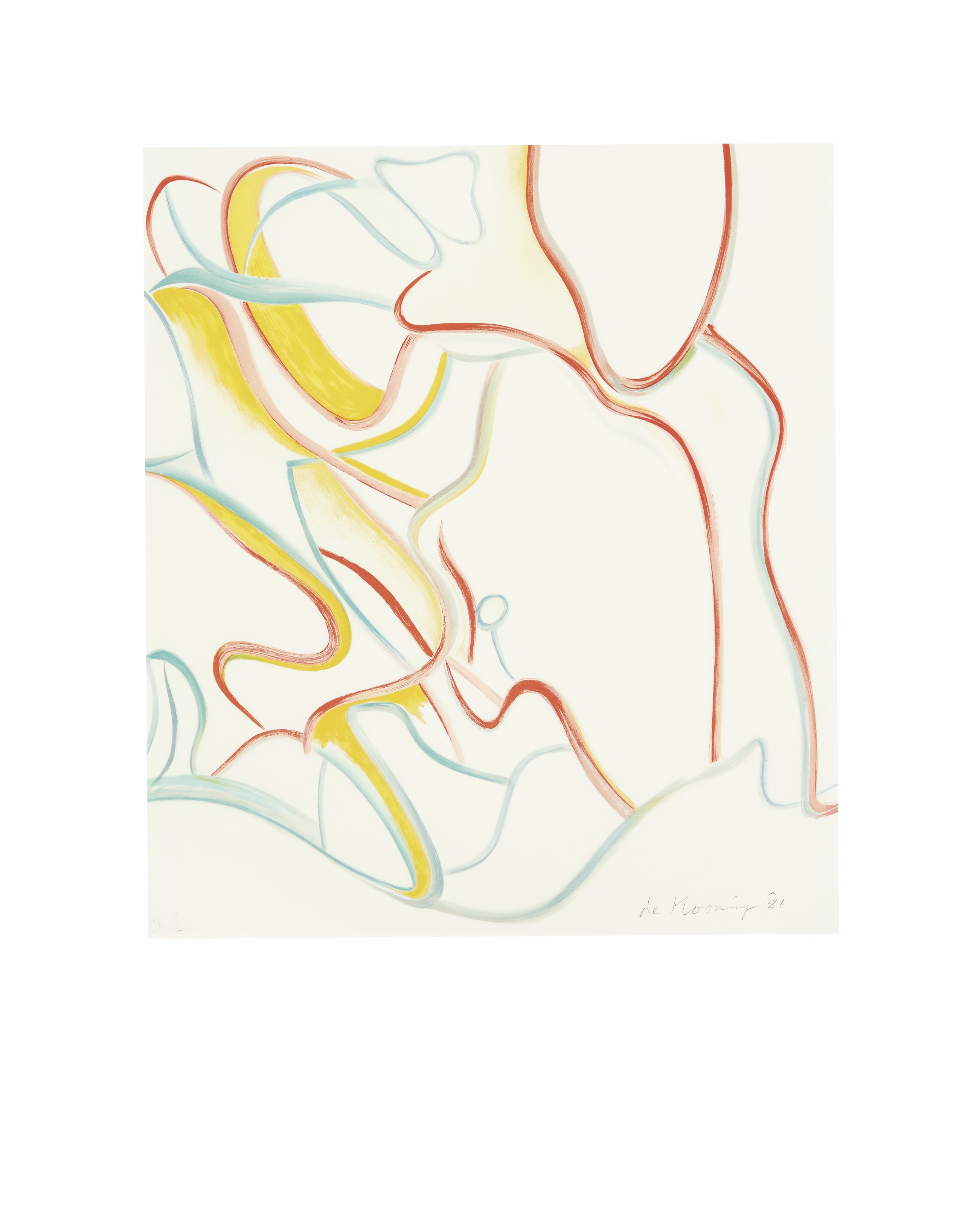 Willem de Kooning — Четырехгранные литографии, изображение 2