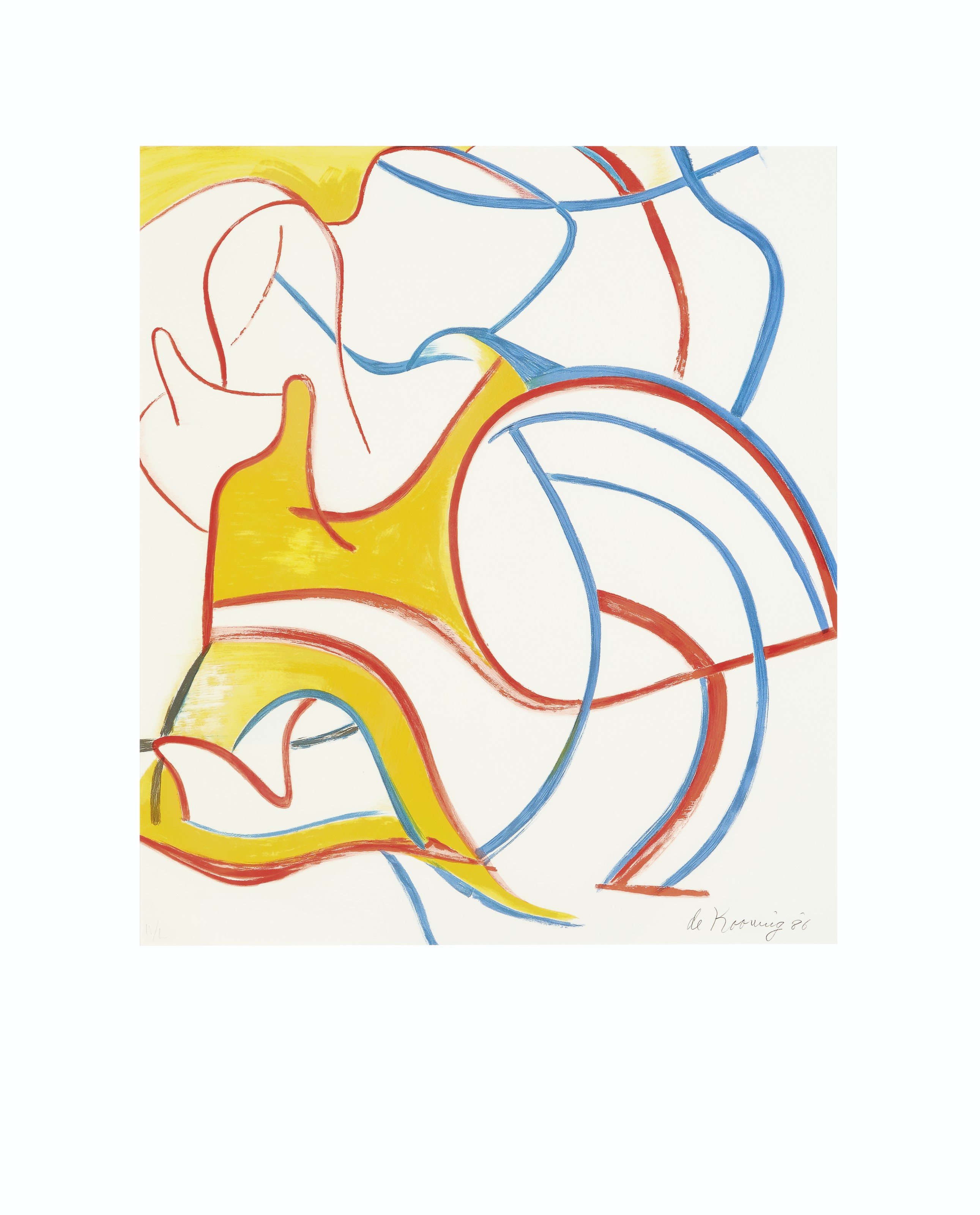 Willem de Kooning — Четырехгранные литографии, изображение 3