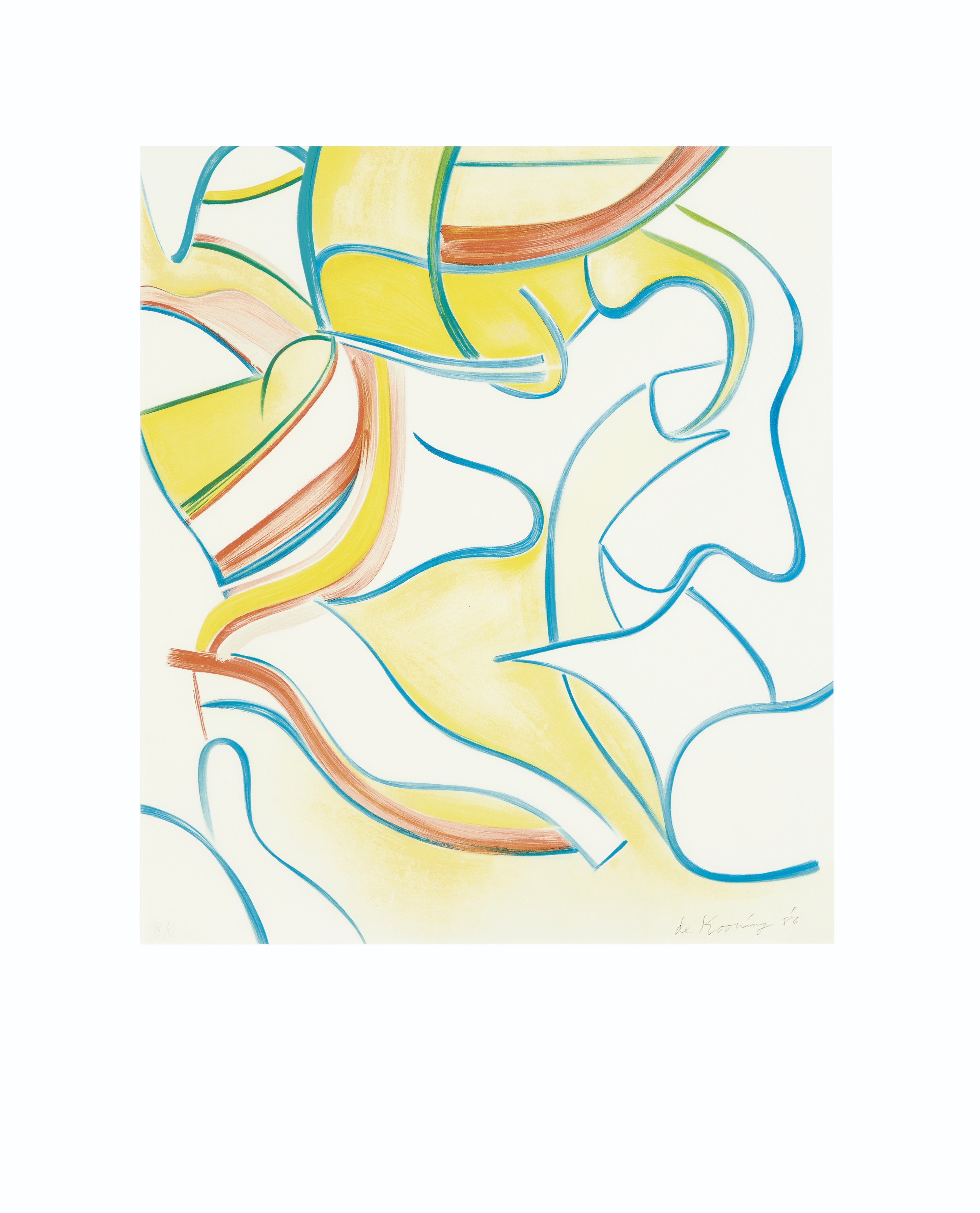 Willem de Kooning — Четырехгранные литографии, изображение 4
