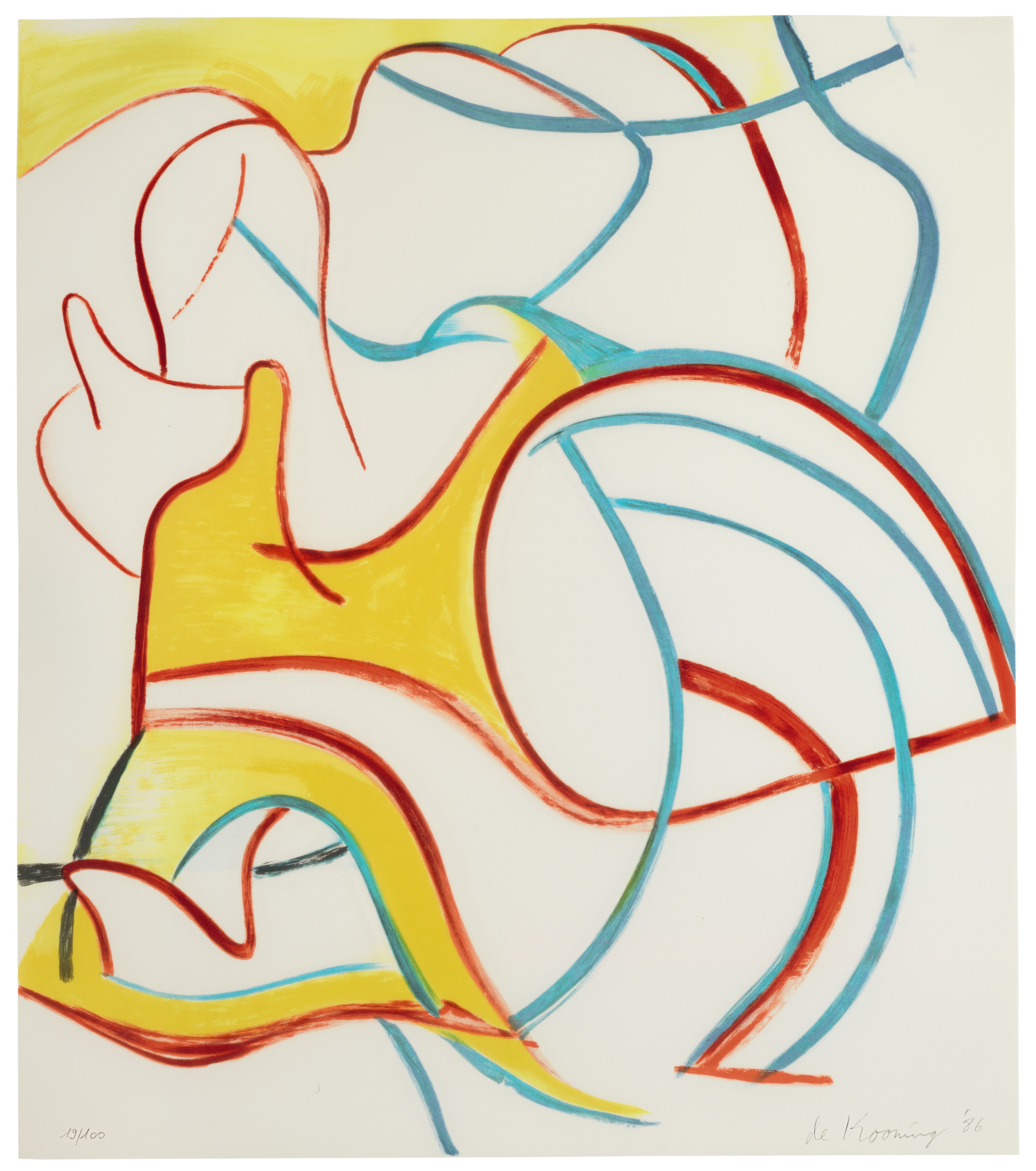 Willem de Kooning — Четырехгранные литографии, изображение 2
