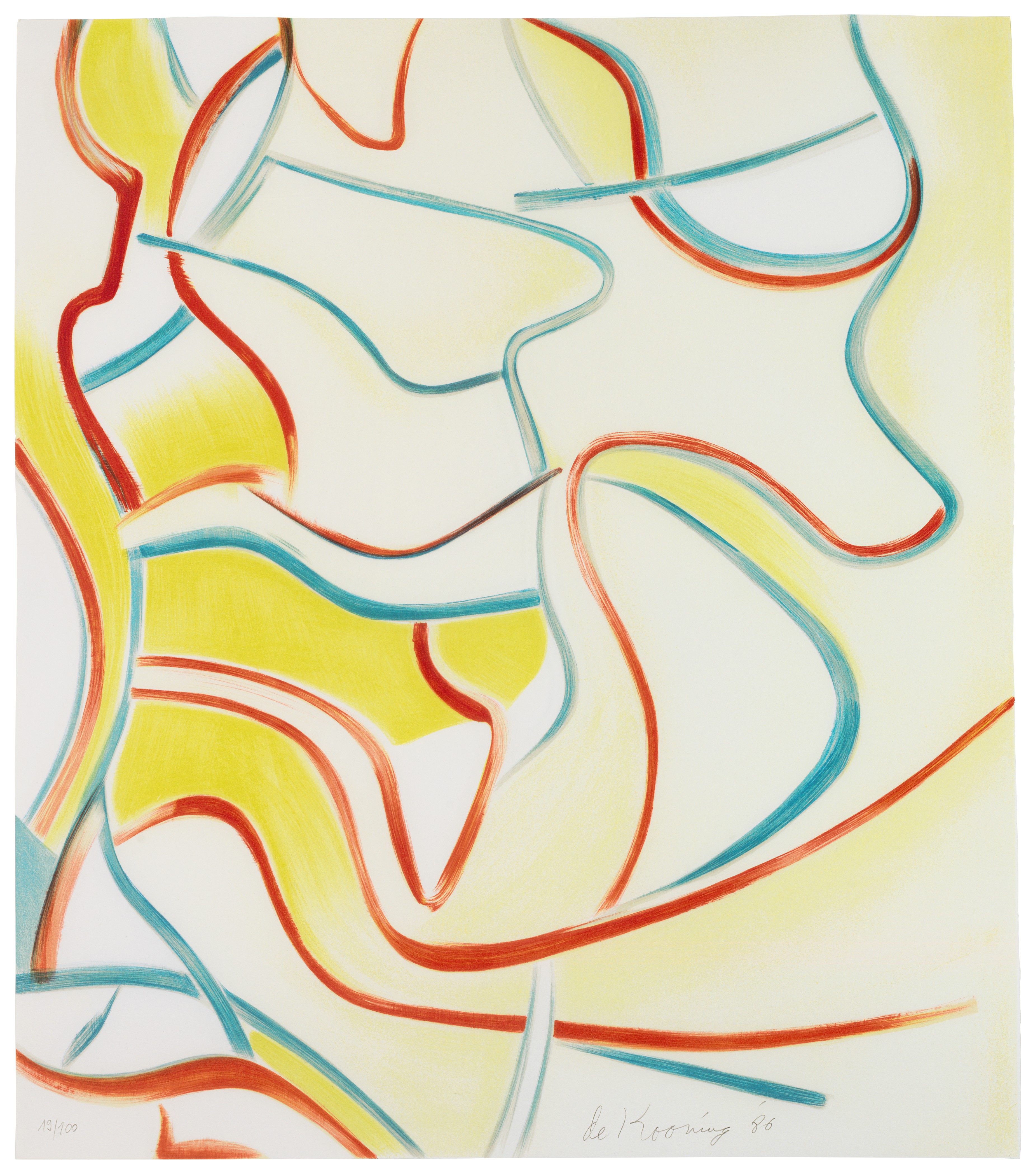 Willem de Kooning — Четырехгранные литографии, изображение 4